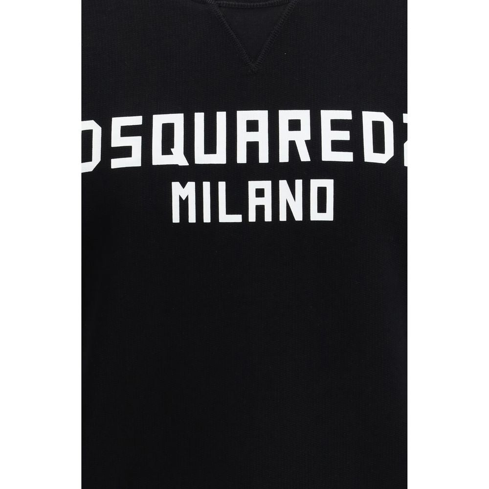 Dsquared² Black Cotton Sweatshirt – Timeless Luxury Essential