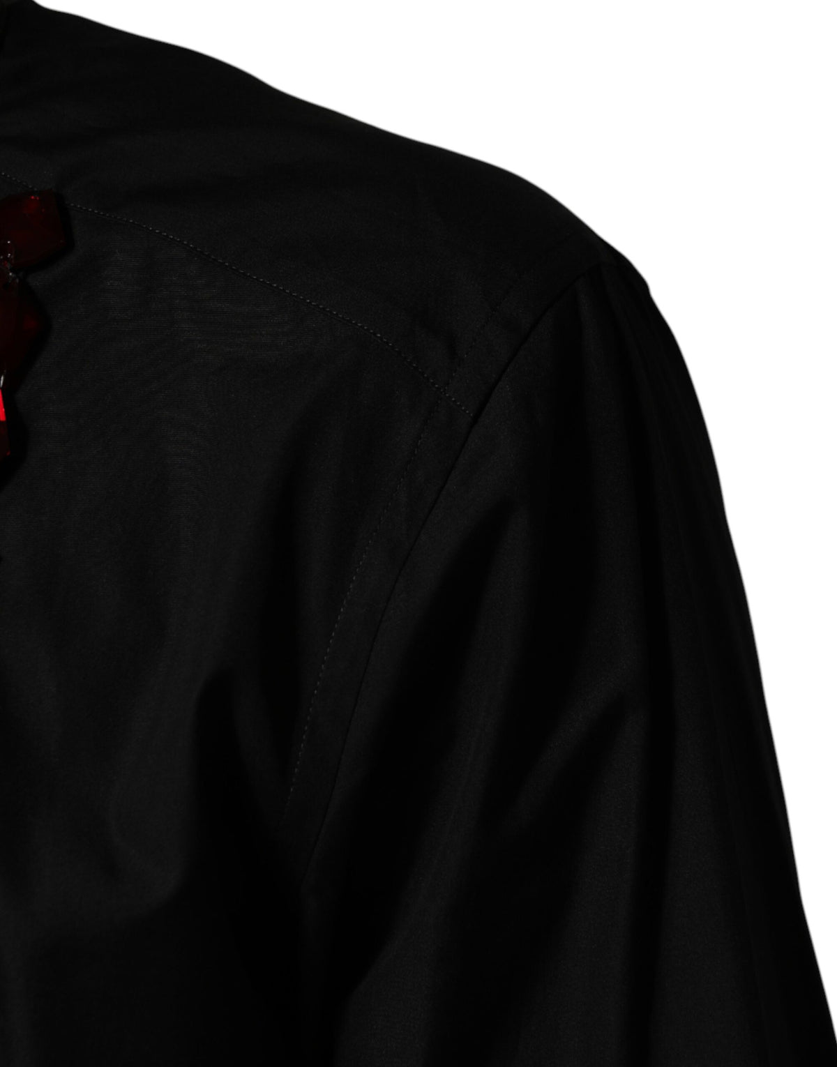 Elevate your elegance with the Dolce & Gabbana Black Crystal GOLD Formal Cotton Dress Shirt, a masterpiece of Italian craftsmanship in luxurious 100% cotton, perfect for any distinguished occasion.
