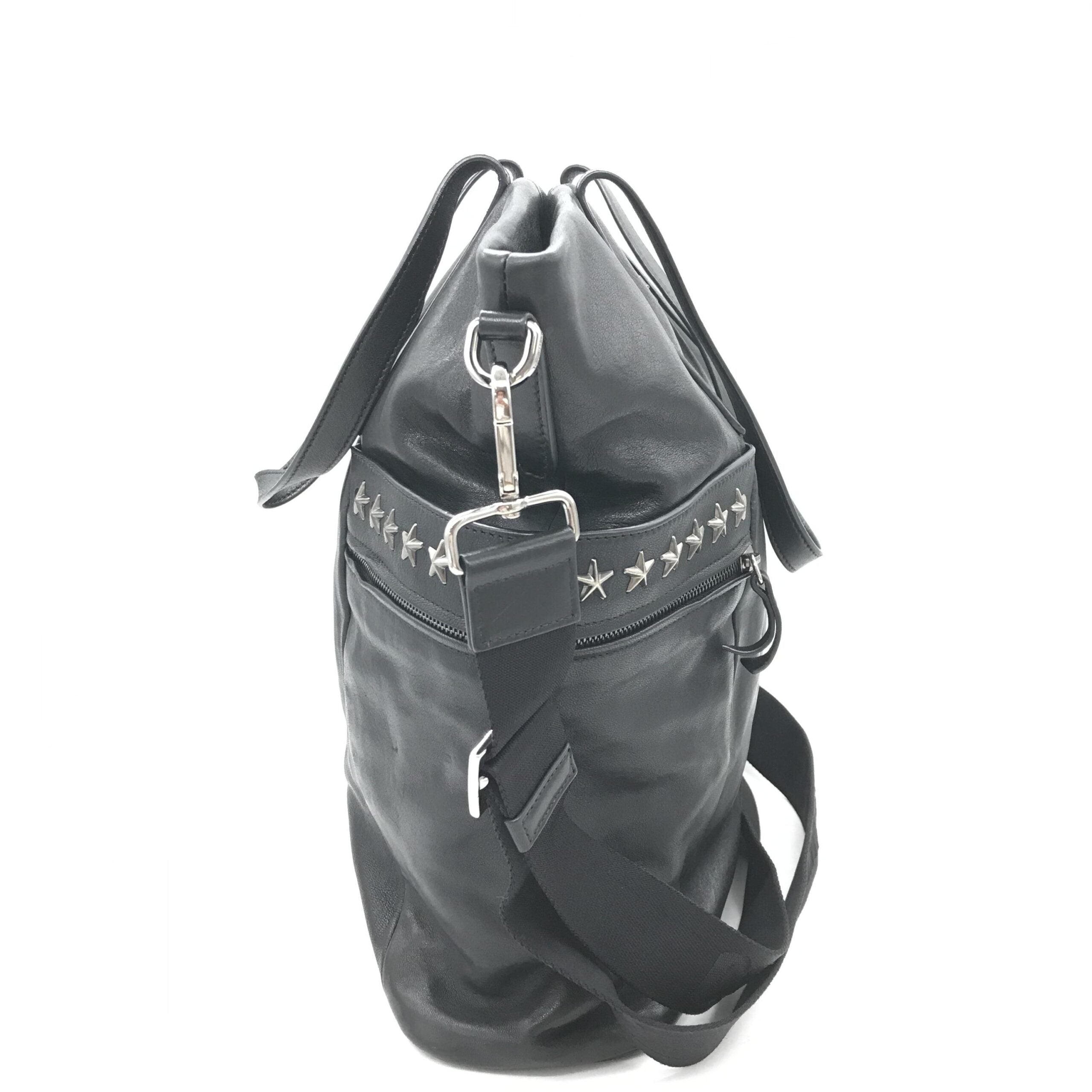 Jimmy Choo Balfour Black Leather Studs Tote