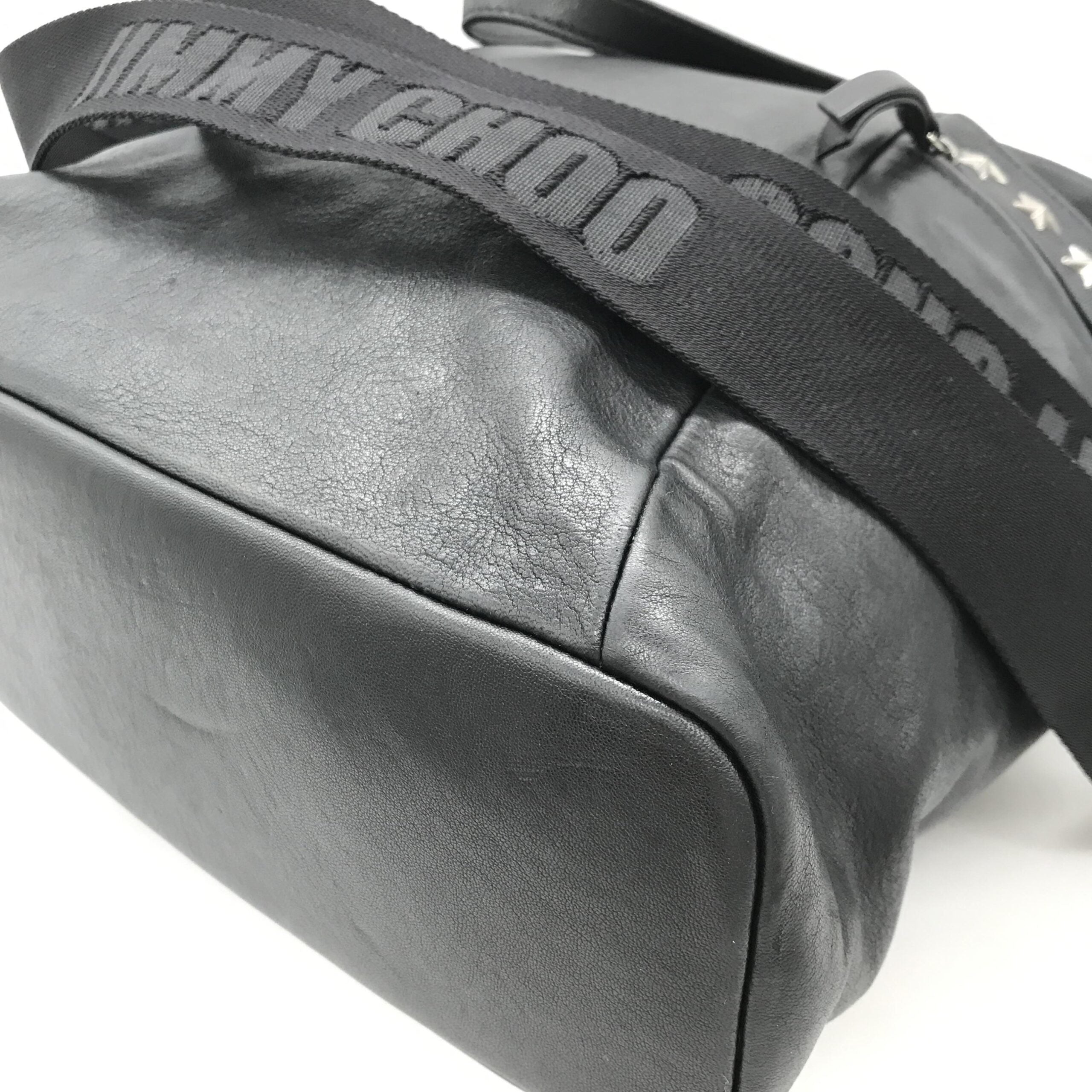 Jimmy Choo Balfour Black Leather Studs Tote