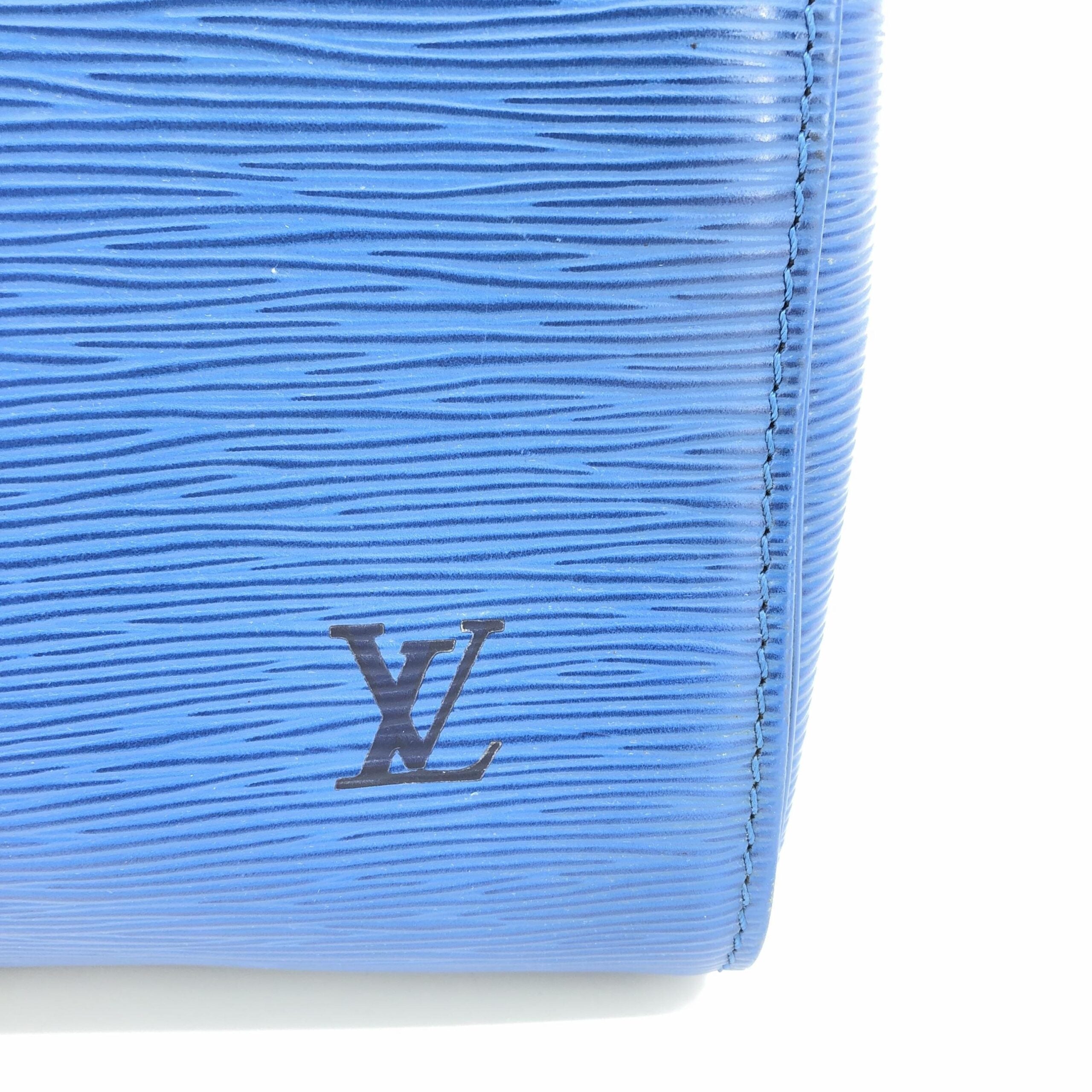 Louis Vuitton Blue Epi Leather Speedy 40 Handbag