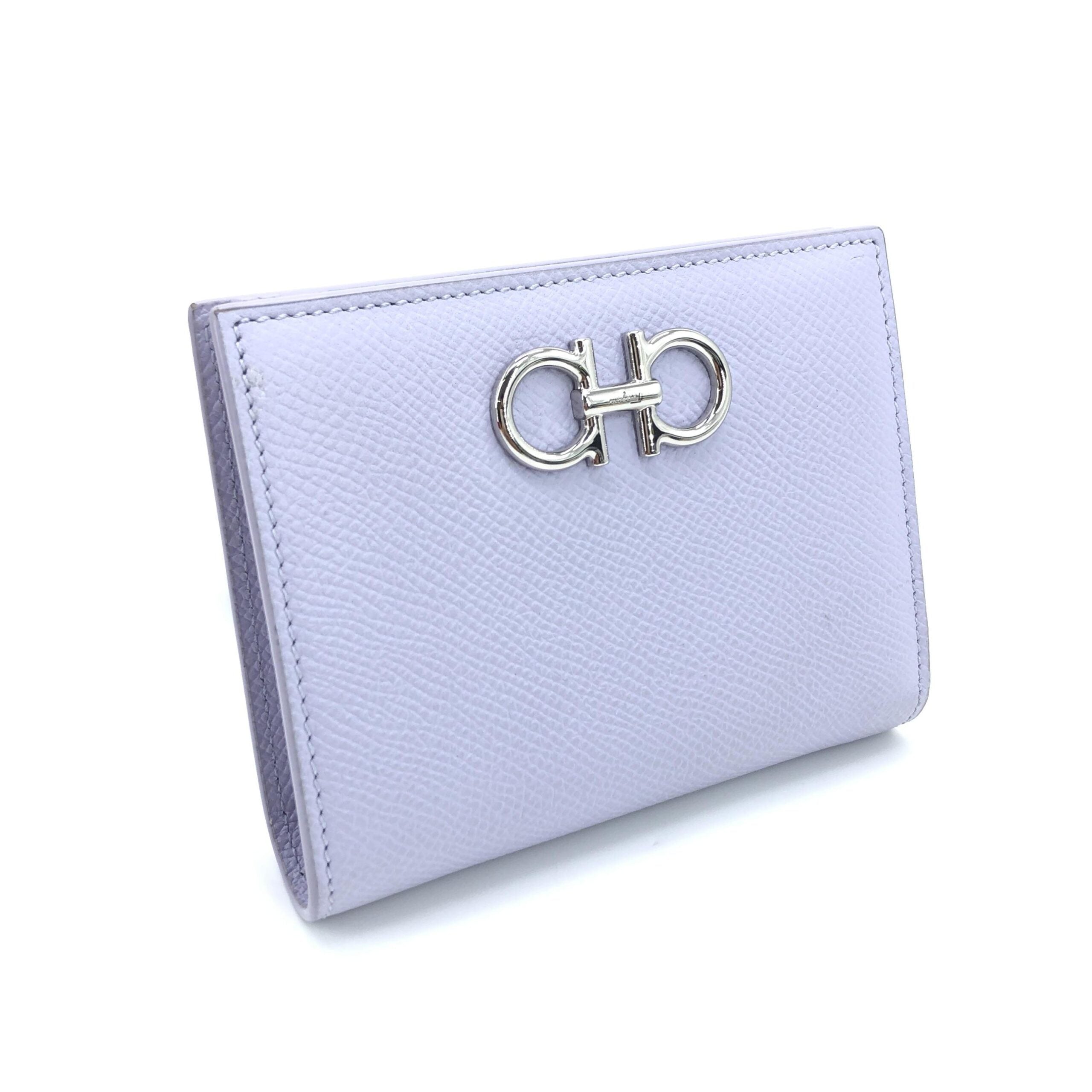 Salvatore Ferragamo Gancini Leather Compact Wallet