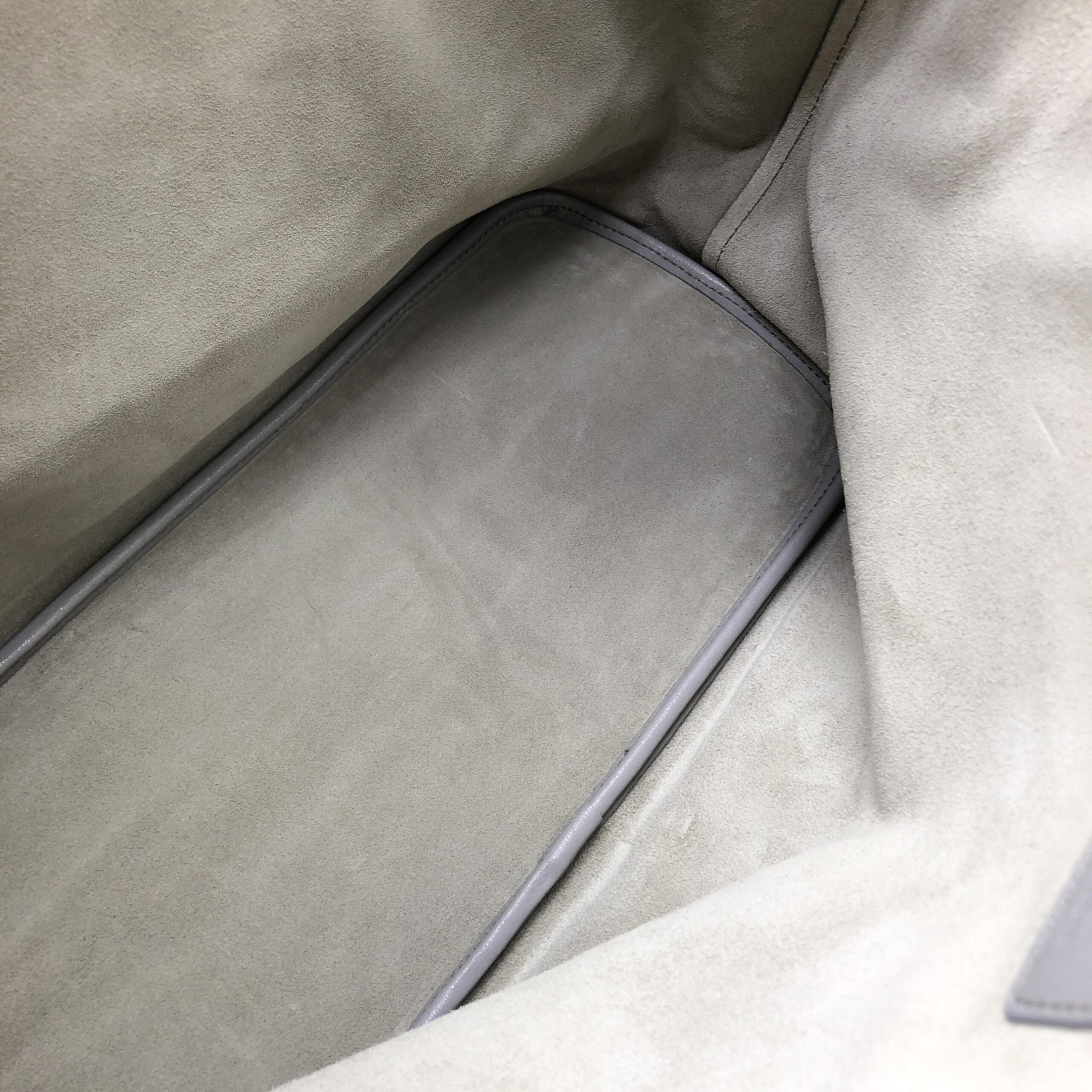 Salvatore Ferragamo Gancio City Light Grey Leather Tote Bag