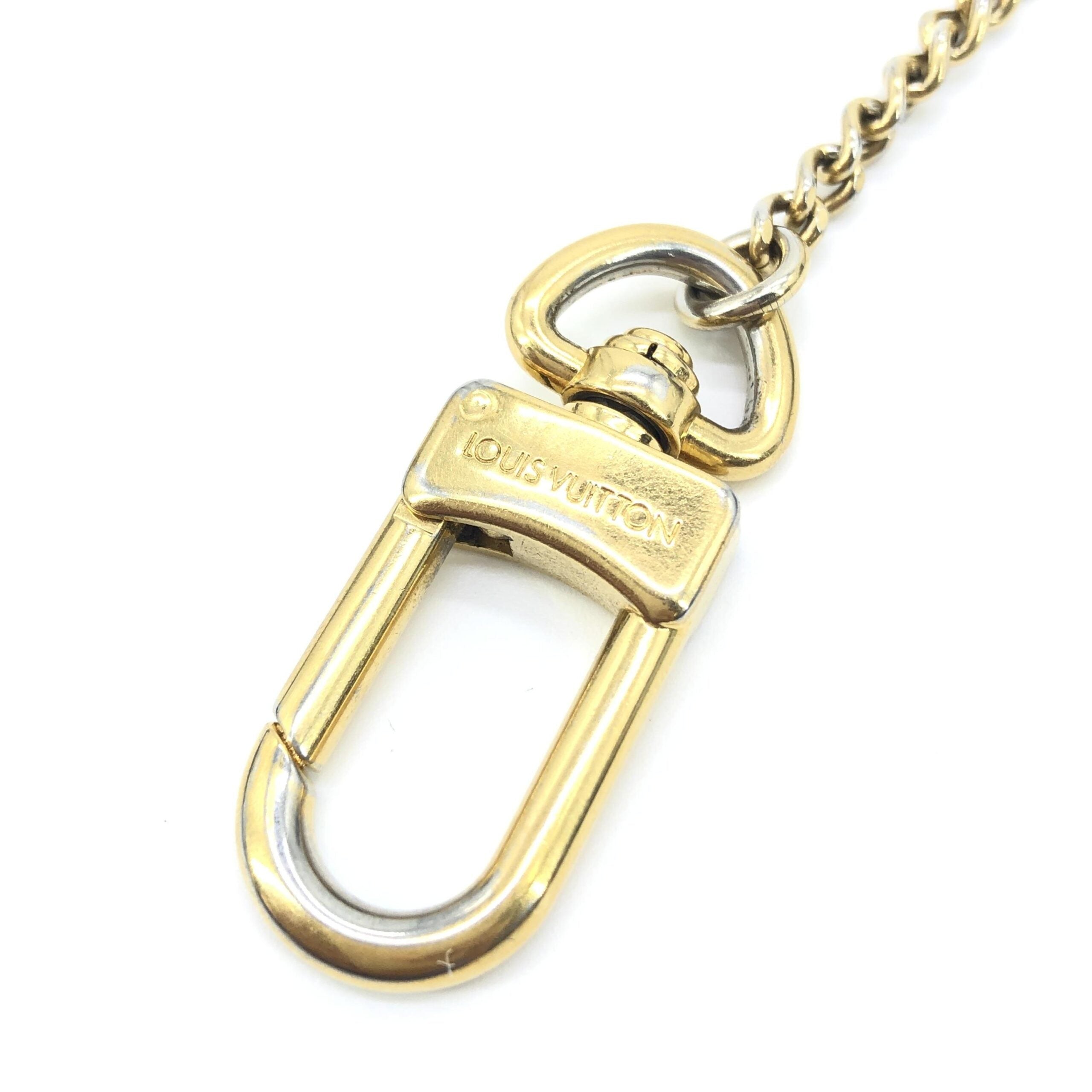 Louis Vuitton Gold Metal Bag Extender Keychain