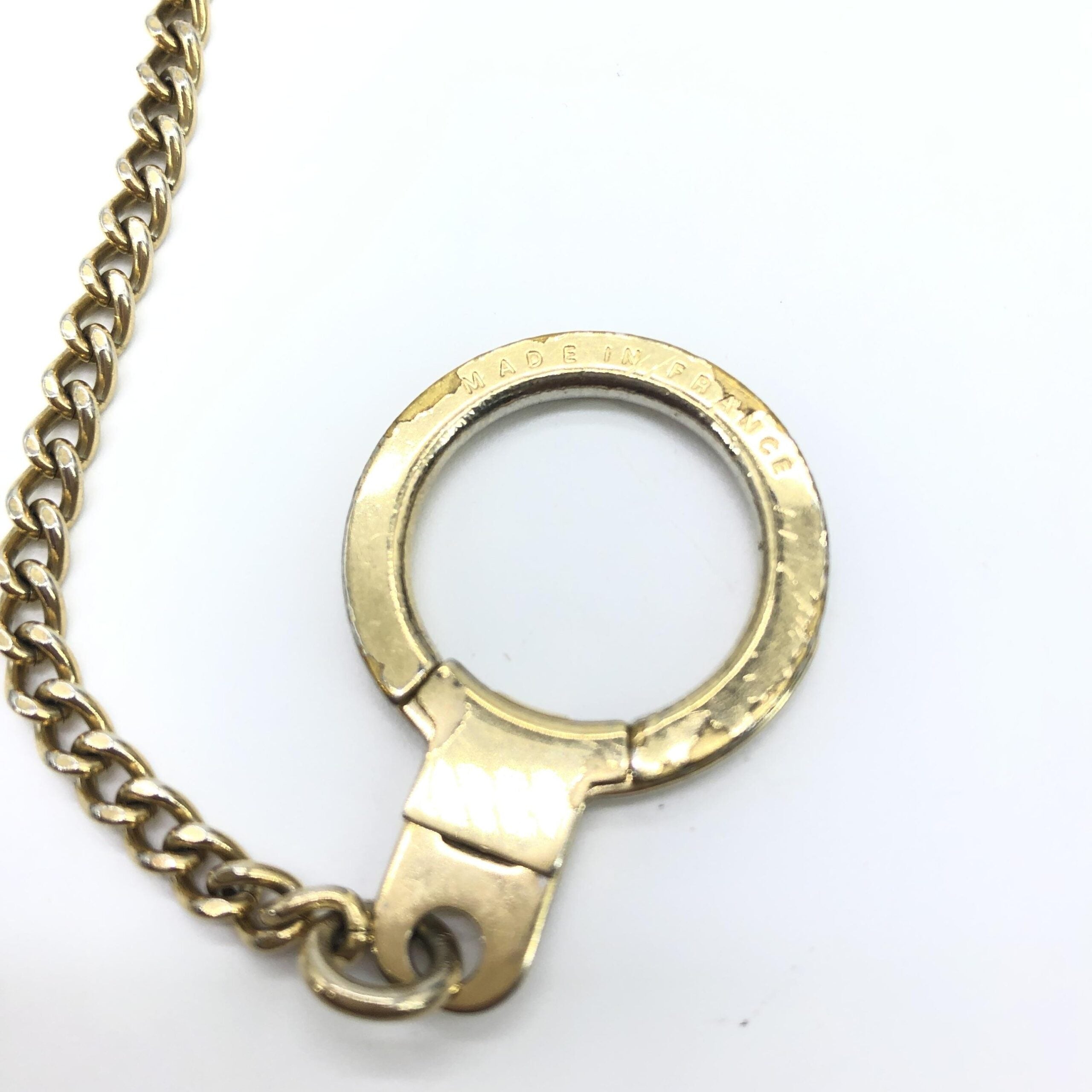 Louis Vuitton Gold Metal Bag Extender Keychain