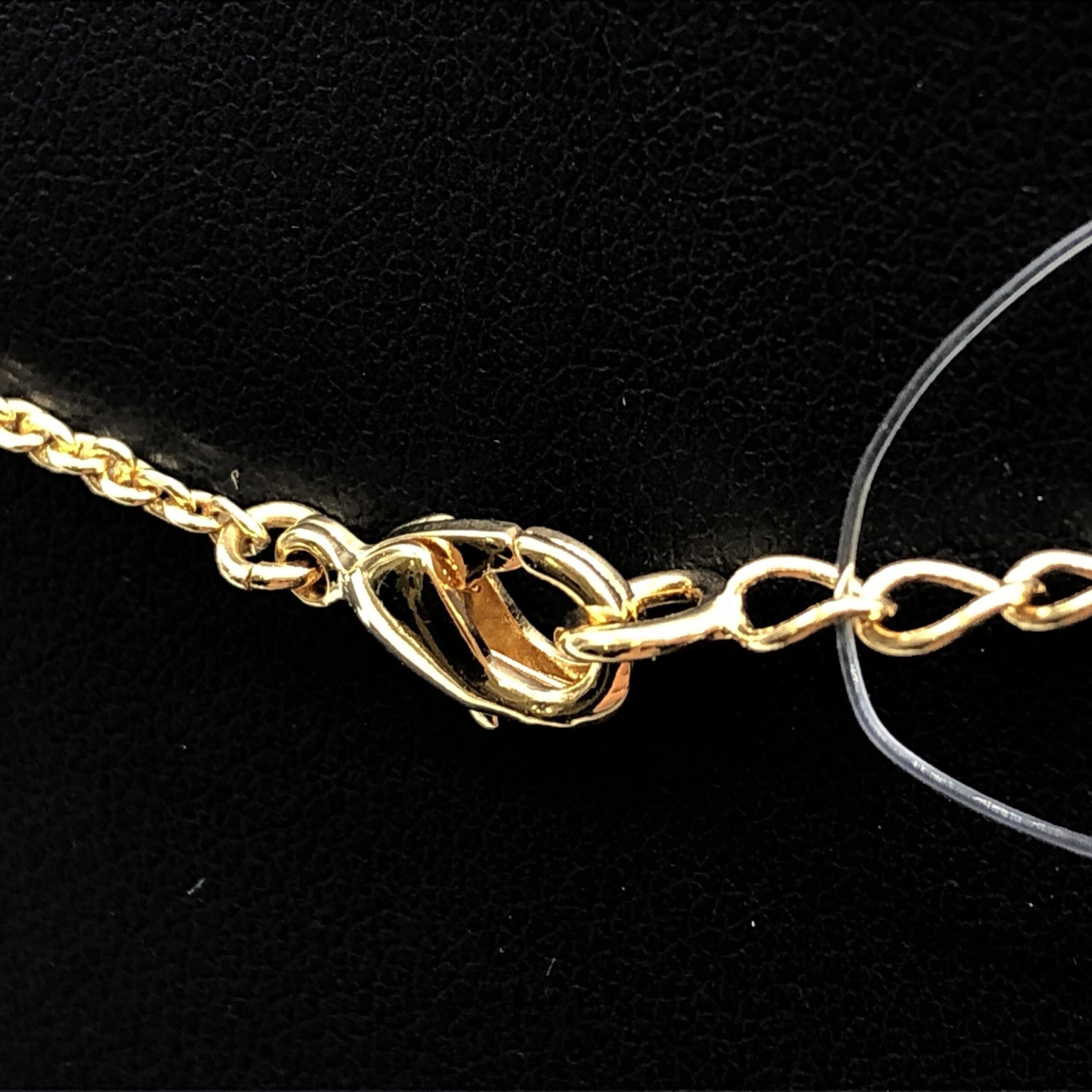 Salvatore Ferragamo Gold Gancini Crystals Pendant Necklace