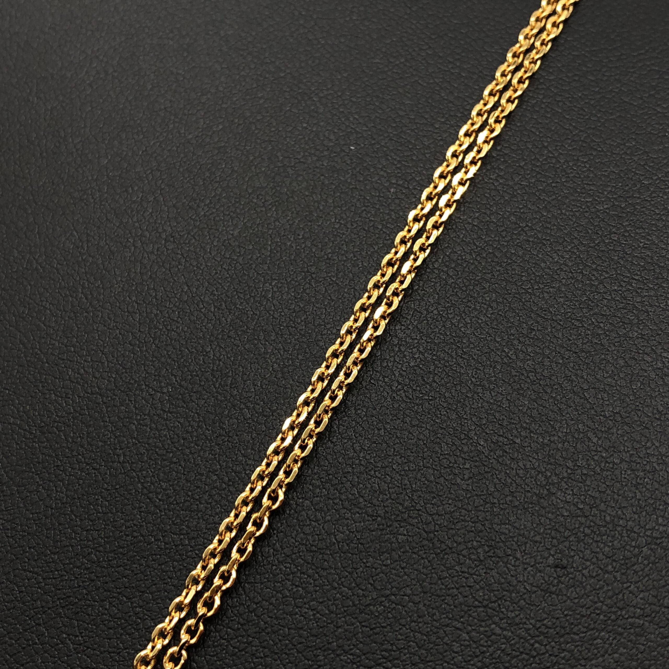 Salvatore Ferragamo Gold Gancini Crystals Pendant Necklace
