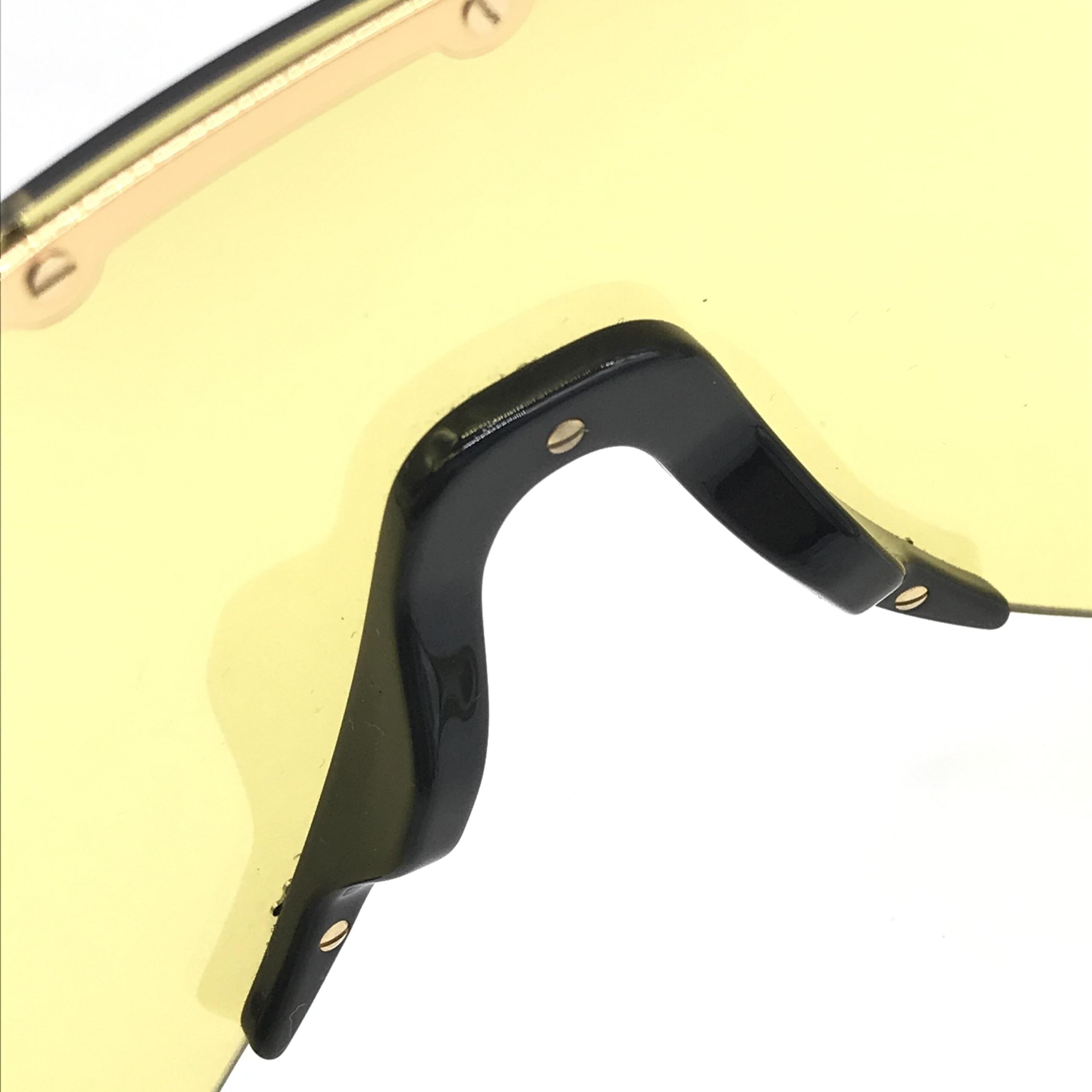 Gucci Gold Shield Sunglasses With Stud Details