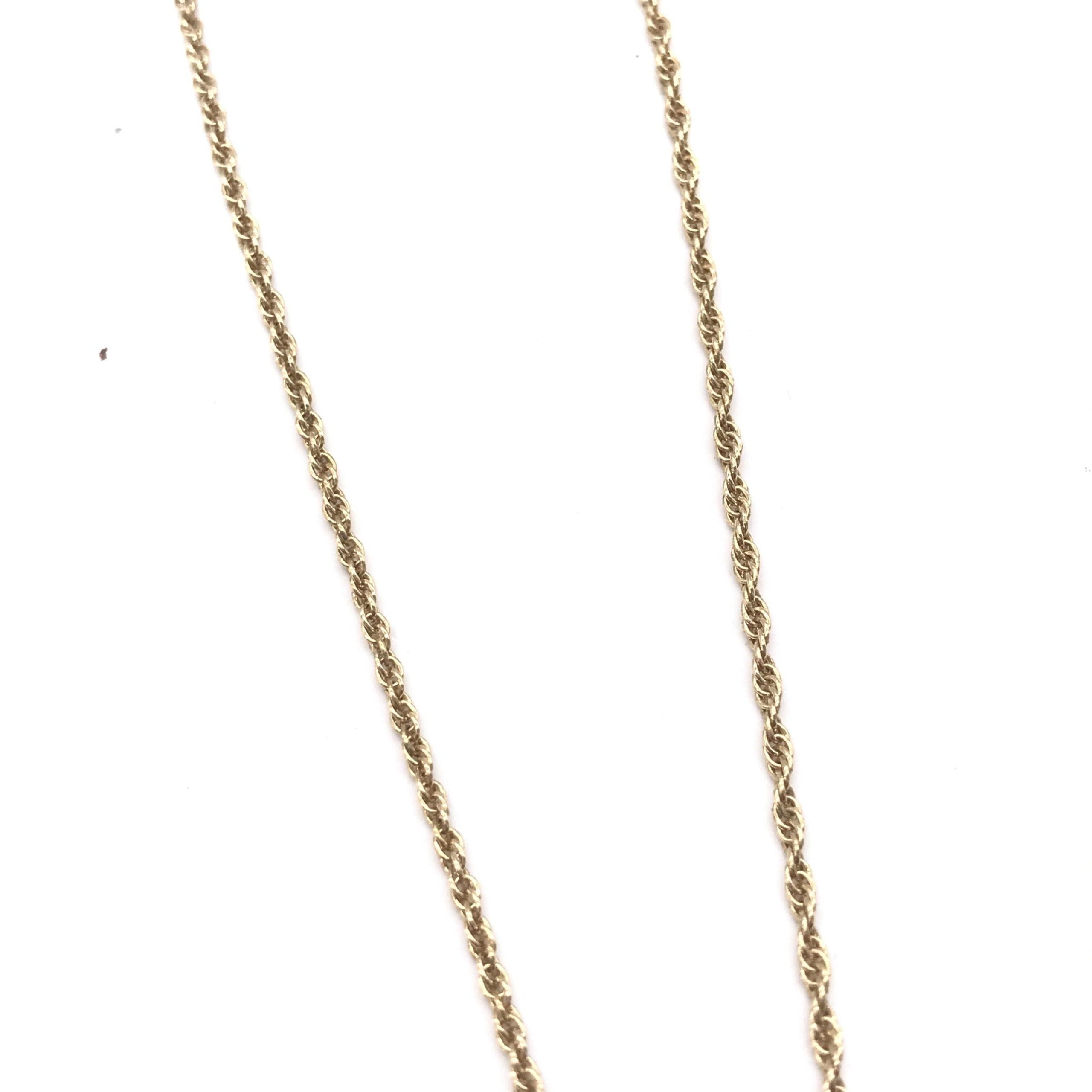 Givenchy Gold Tone Bow Pendant Chain Necklace