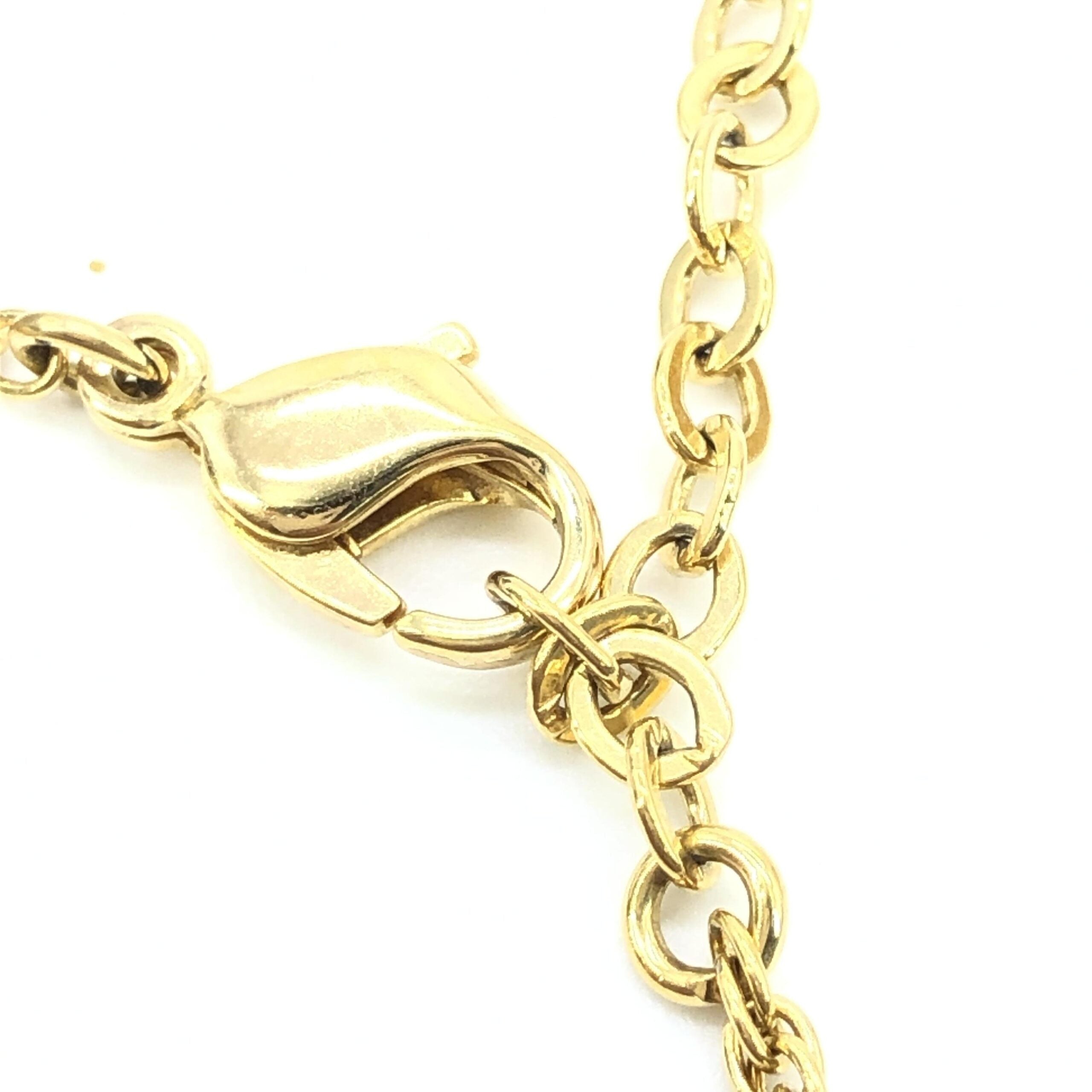 Christian Dior Gold Plated Flower Pendant On Delicate Chain