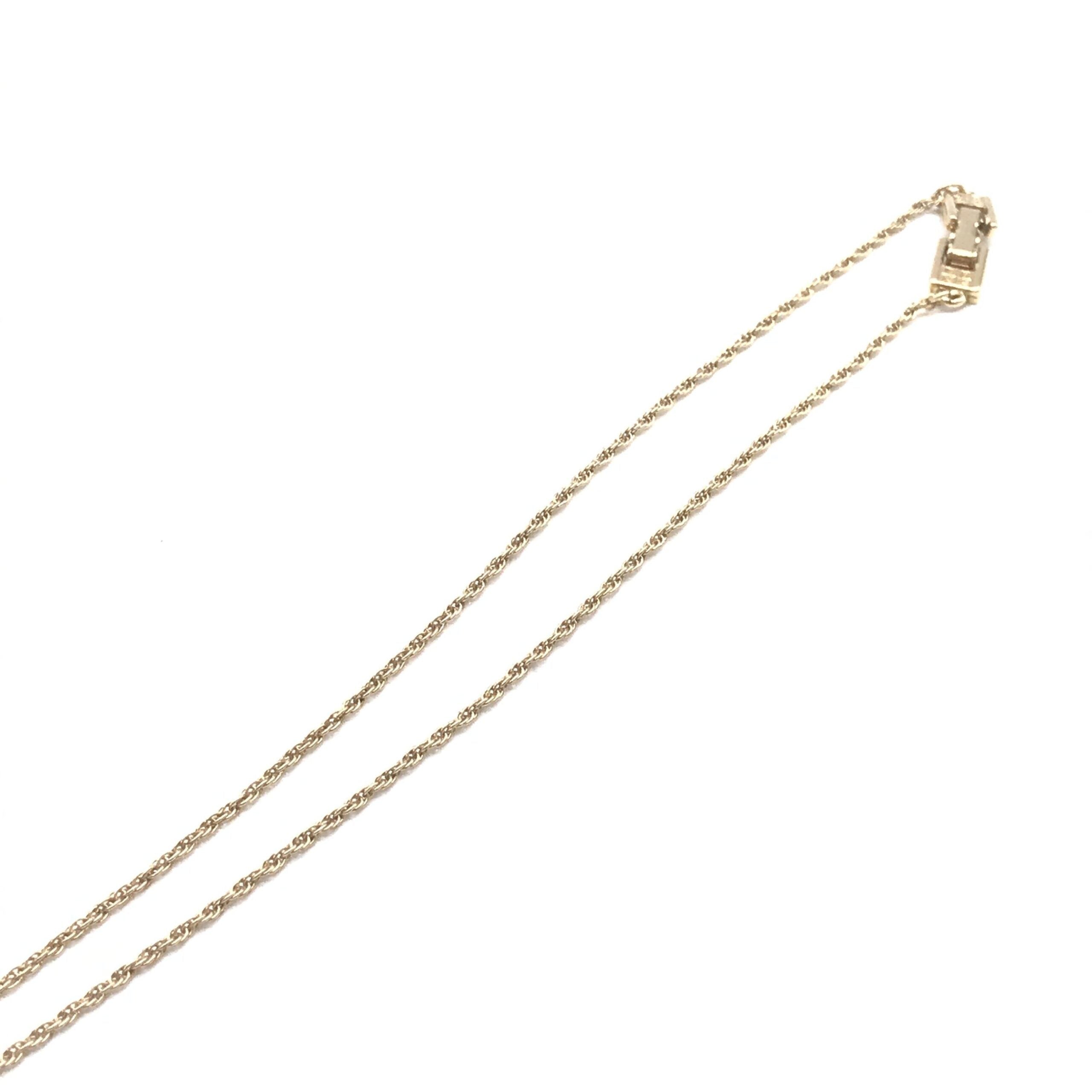 Givenchy Gold Tone Bow Pendant Chain Necklace