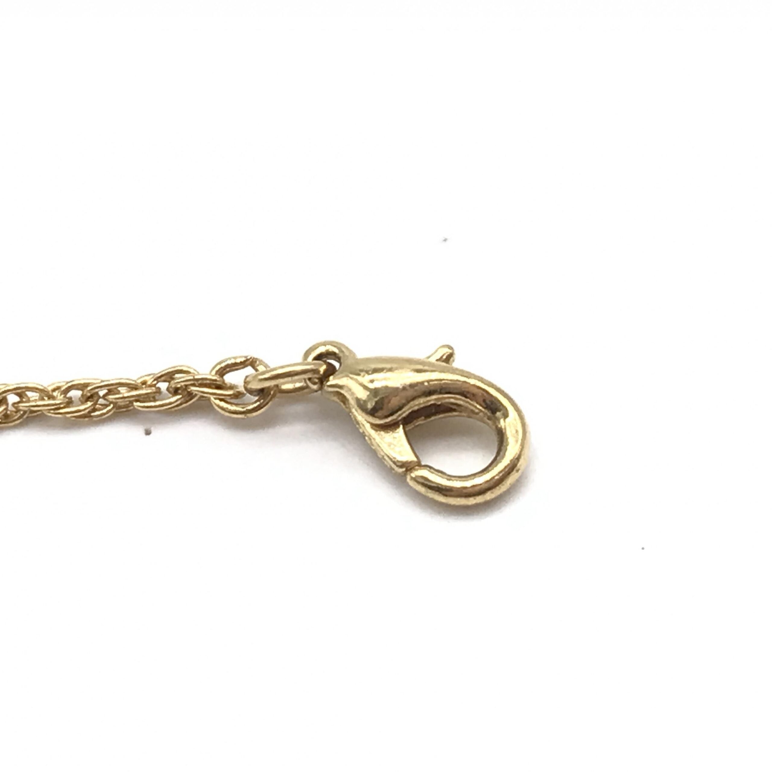 Nina Ricci Gold Tone Pendant Necklace With Heart Design