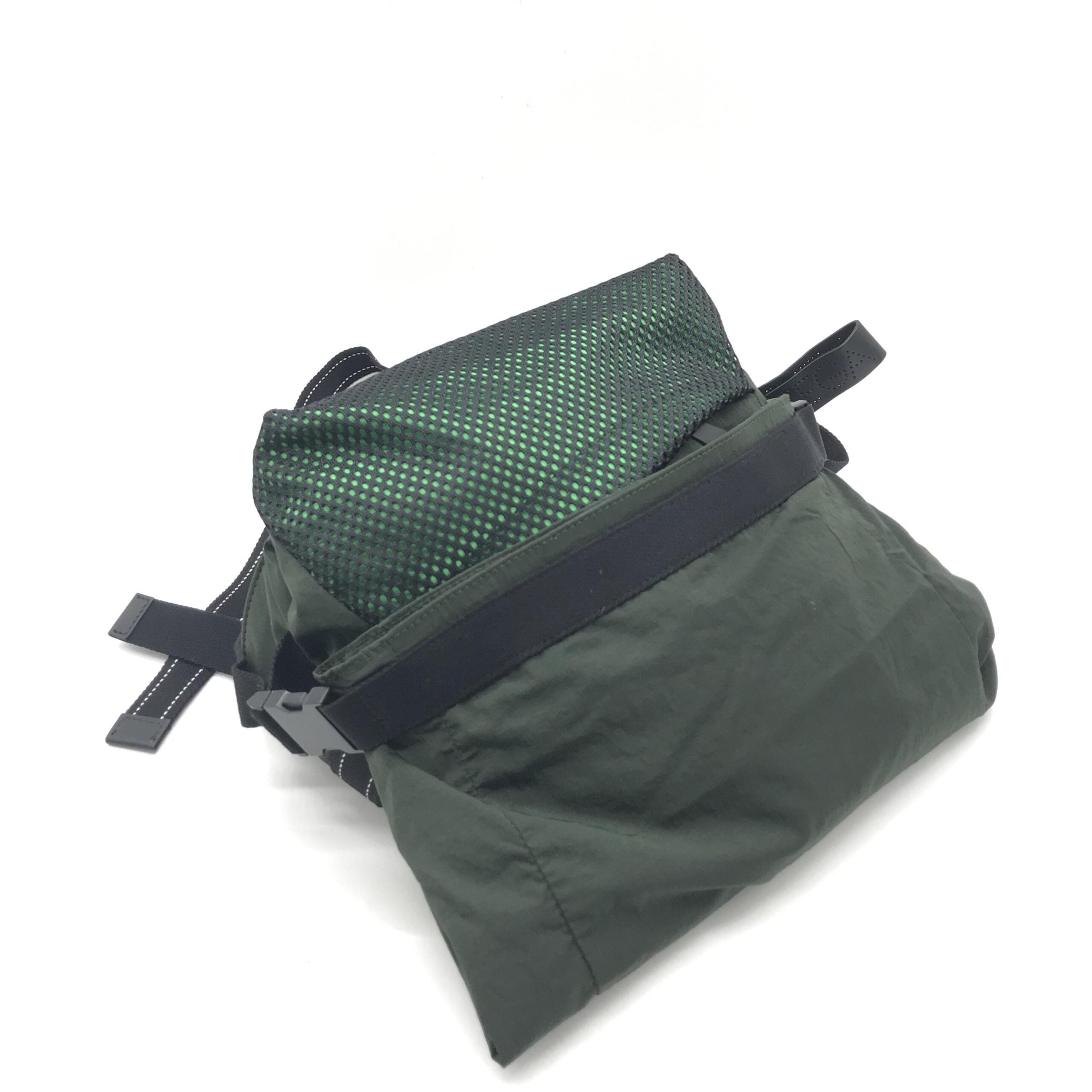 Bottega Veneta Green Nylon Body Bag Waist Bag