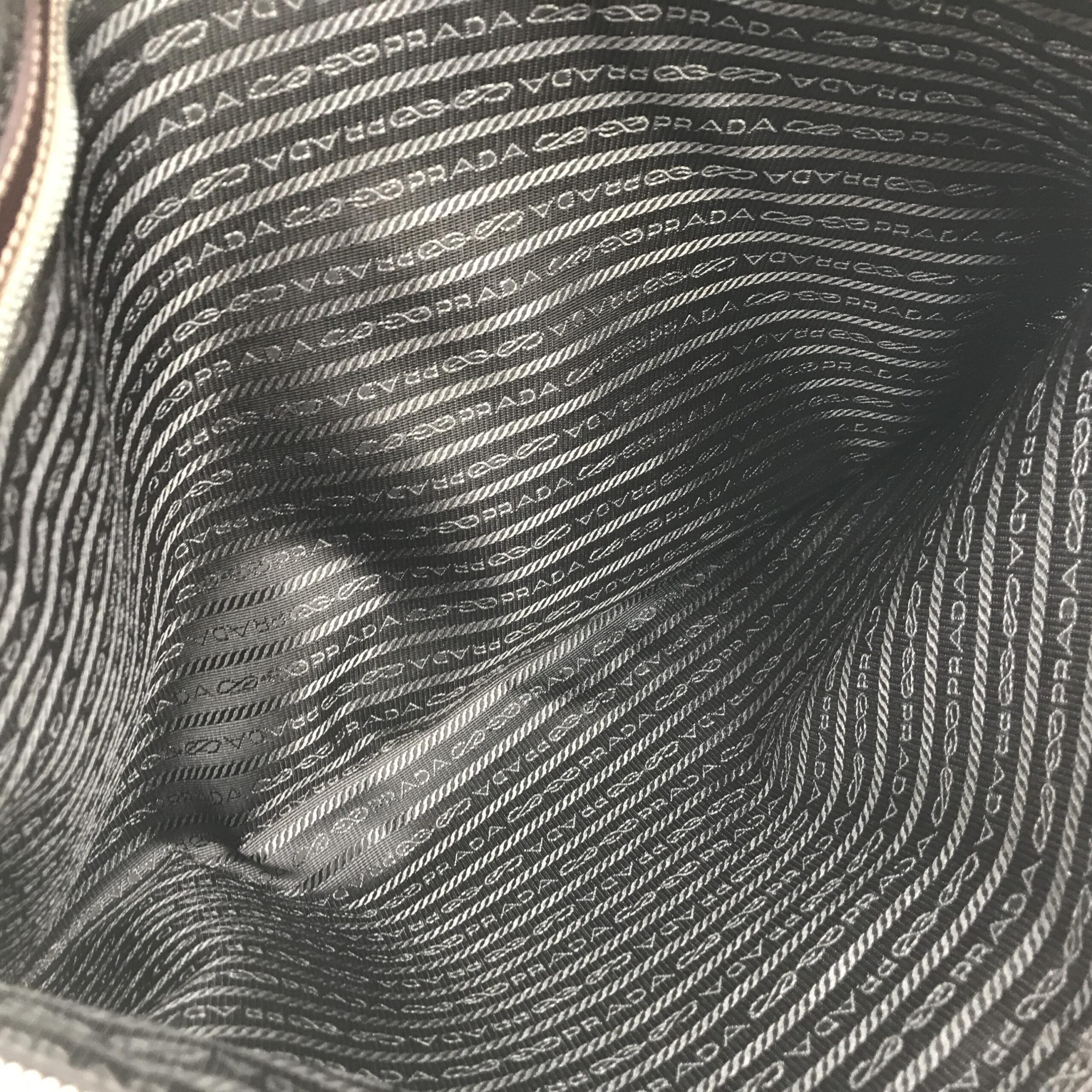 Prada Jacquard Canvas Leather Suitcase