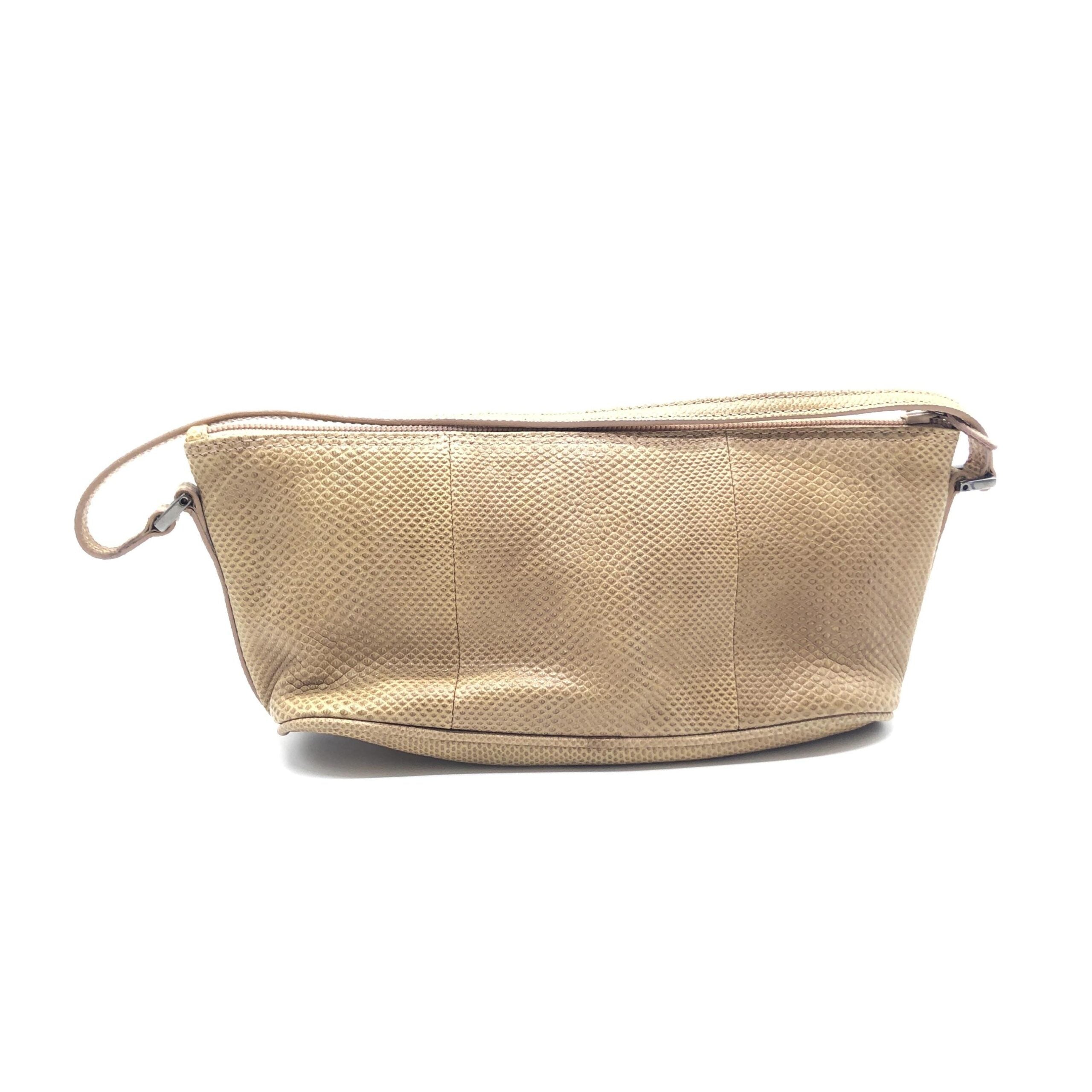 Gucci Light Beige Textured Leather Handbag