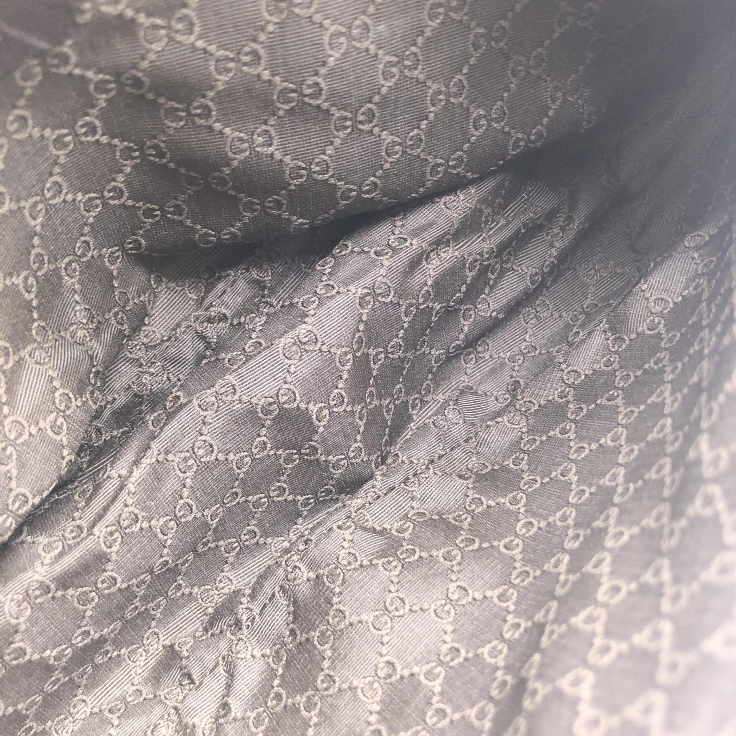 Gucci Light Beige Textured Leather Handbag