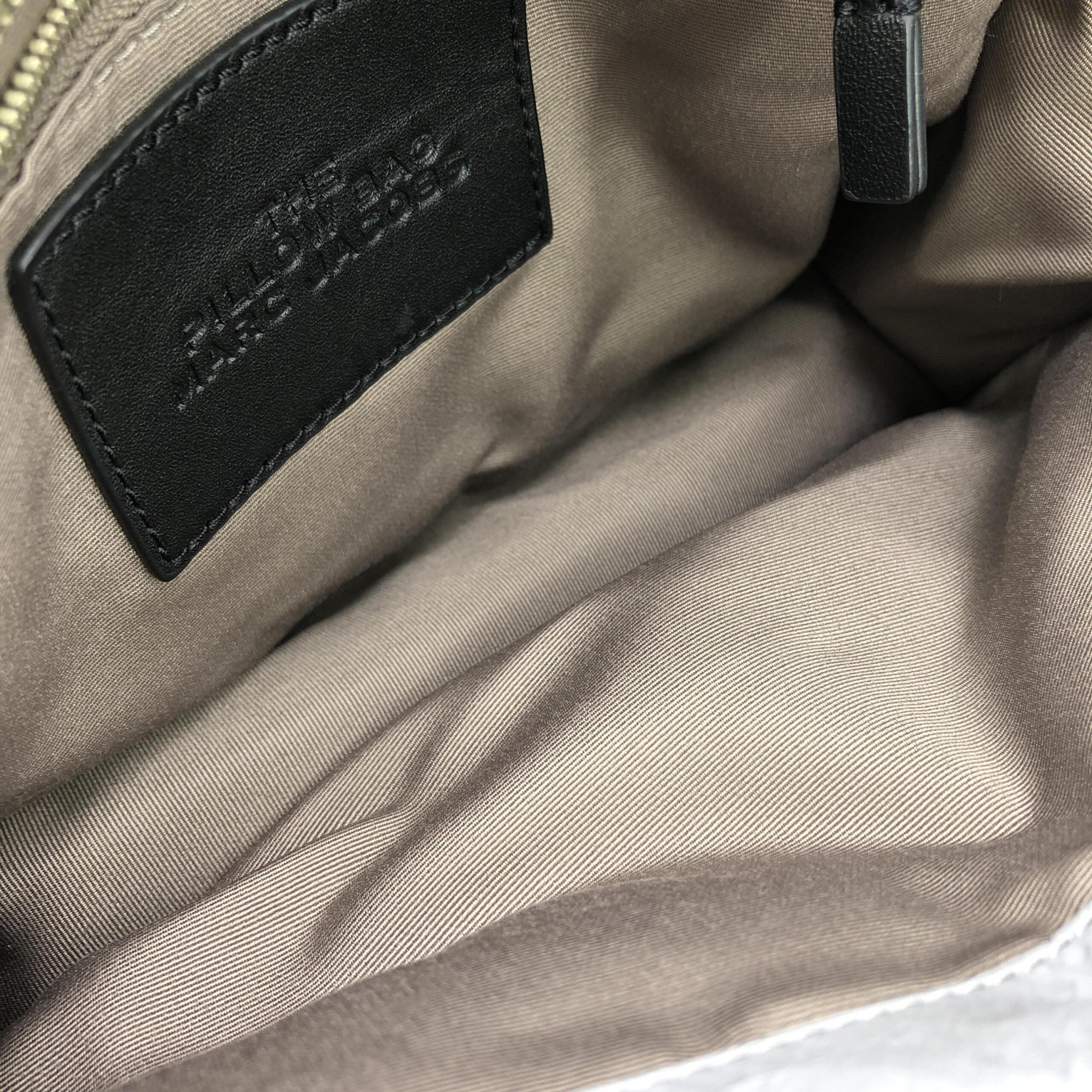 Marc Jacobs Light Grey Padded Chain Shoulder Bag