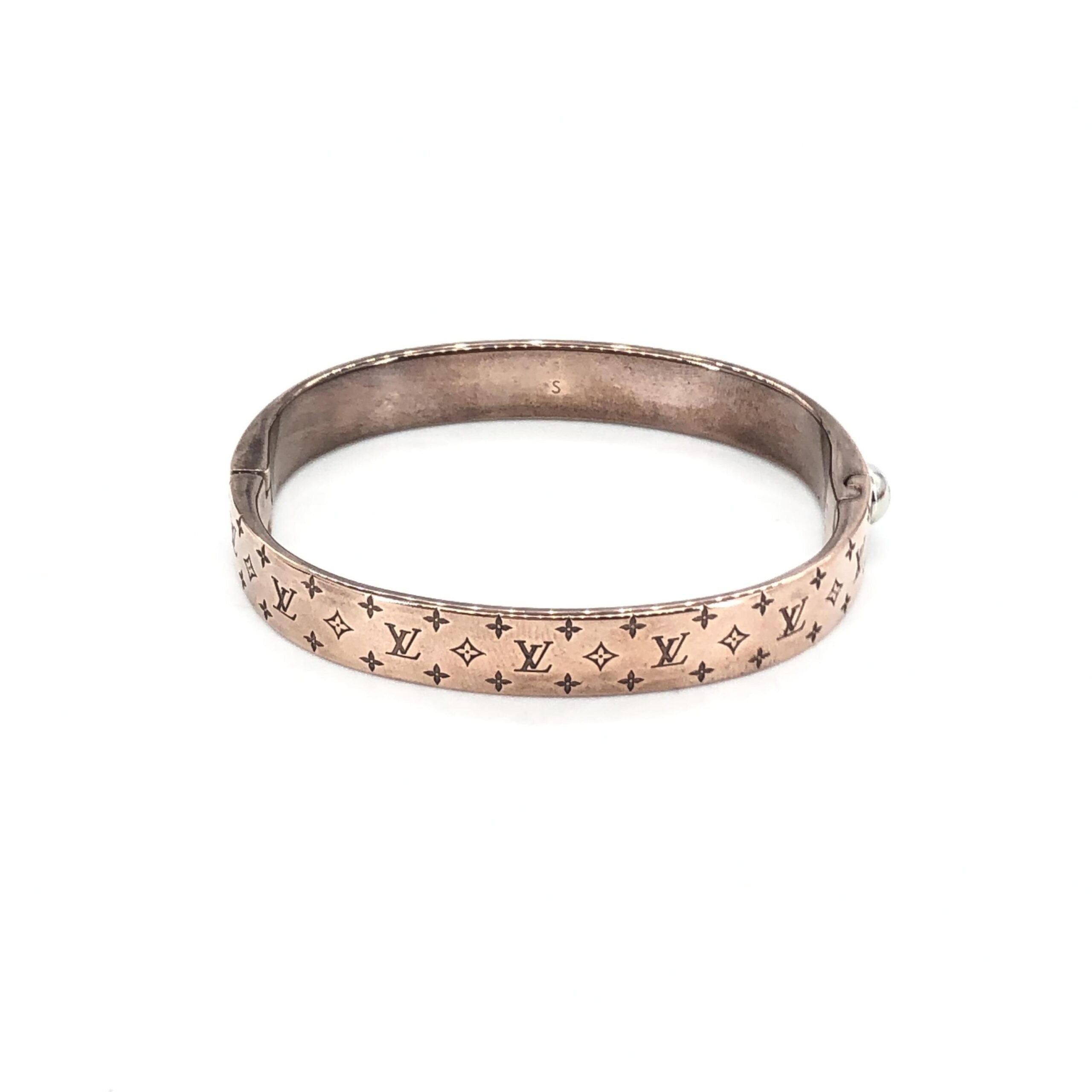 Louis Vuitton Nanogram Cuff Bangle/Plated