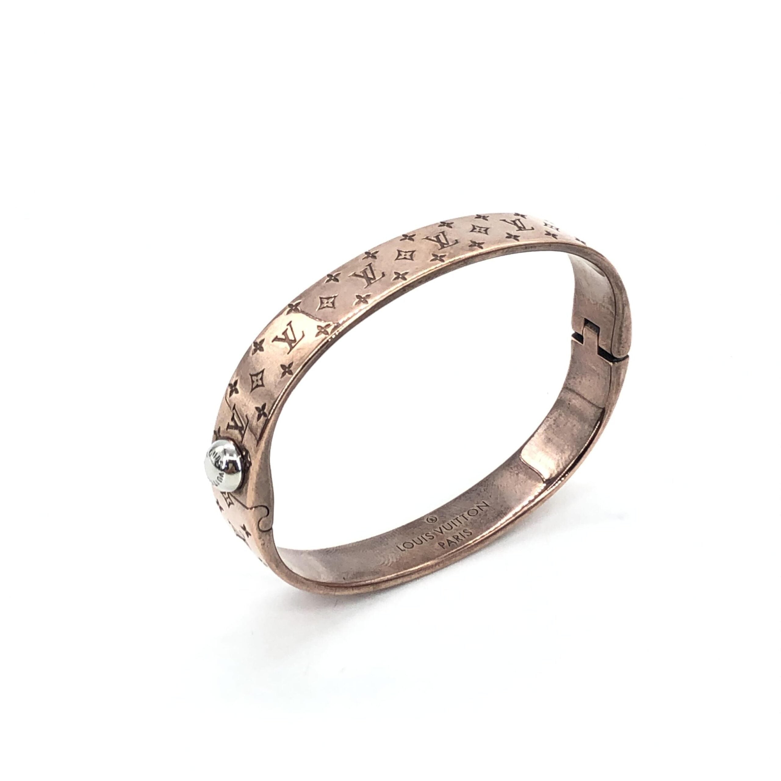 Louis Vuitton Nanogram Cuff Bangle/Plated