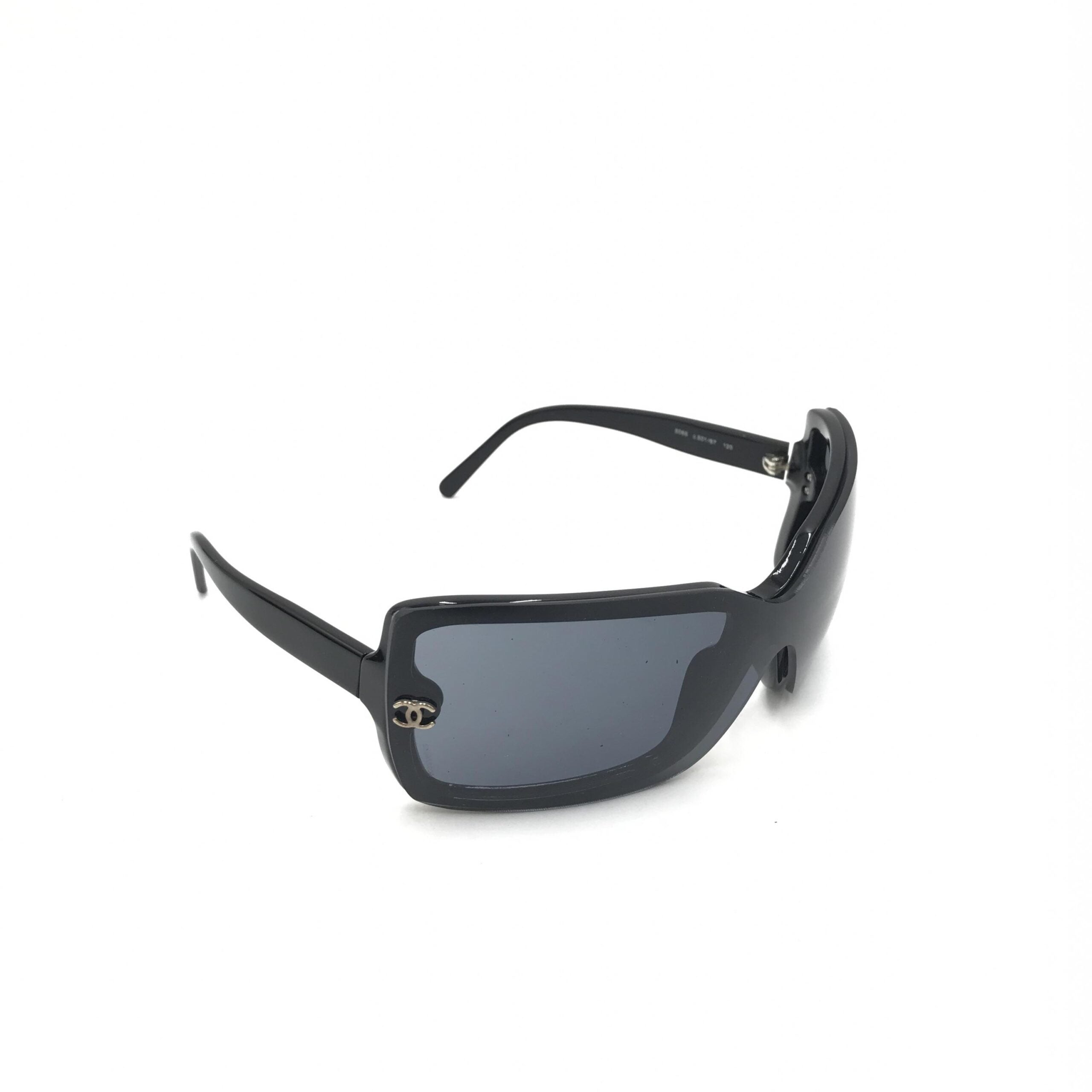 Chanel Oversized Black Sunglasses With Case