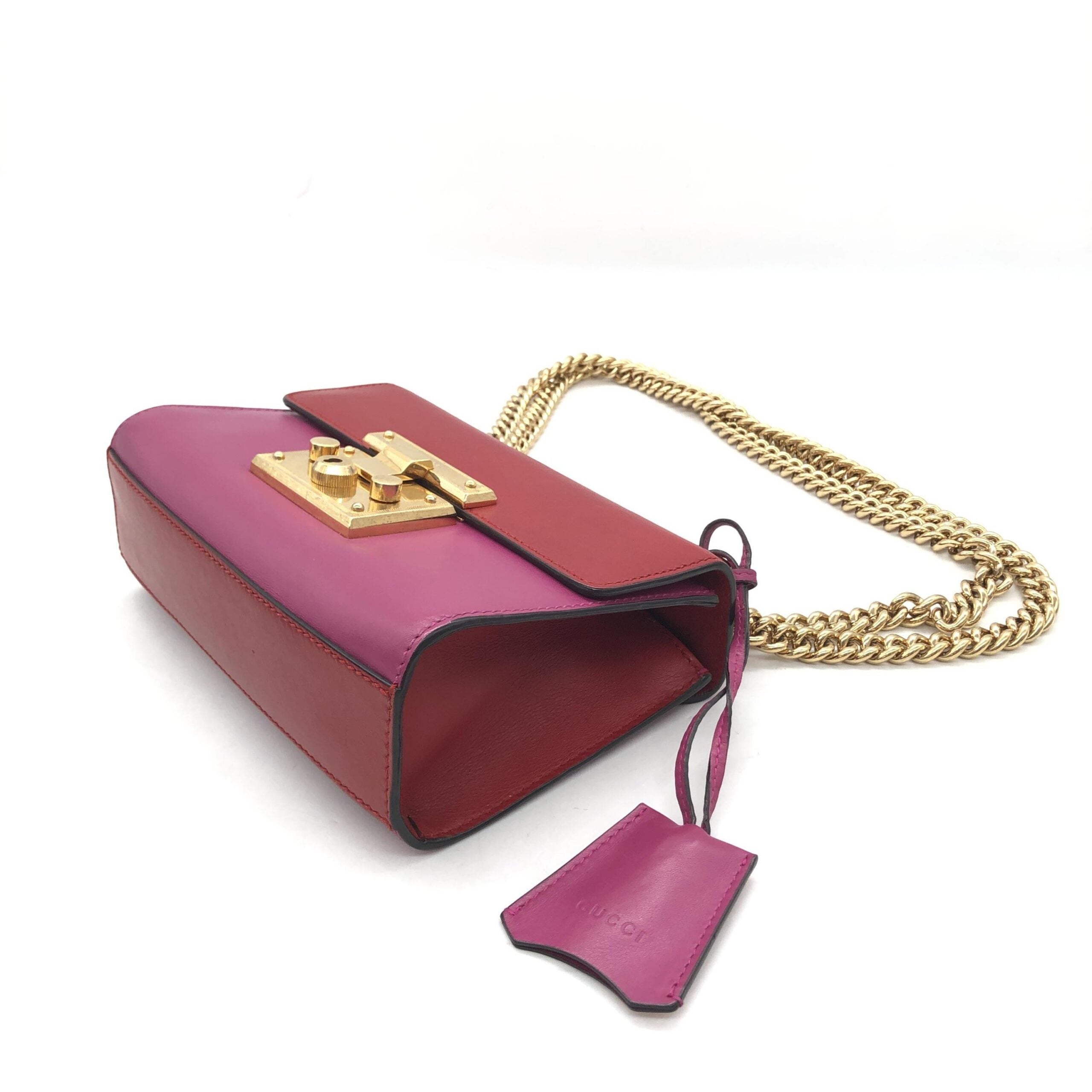 Gucci Padlock Crossbody Shoulder Bag In Pink