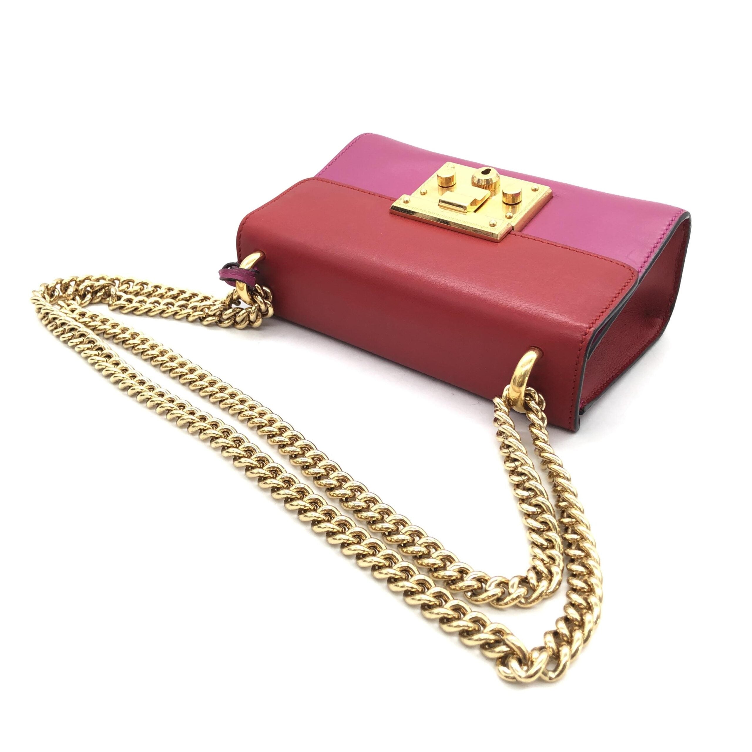 Gucci Padlock Crossbody Shoulder Bag In Pink