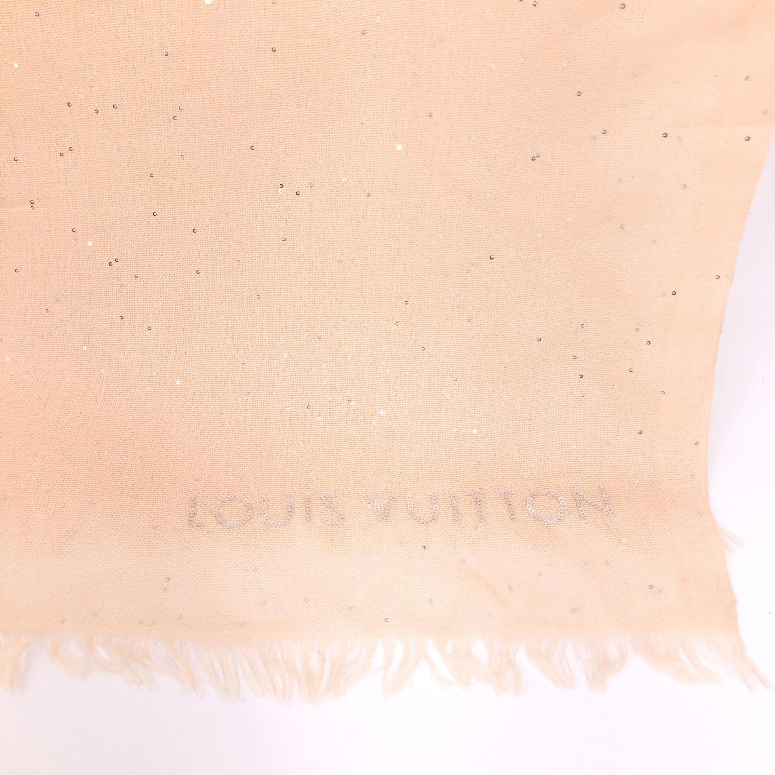 Louis Vuitton Pink Monogram Classic Shawl In Silk Mix