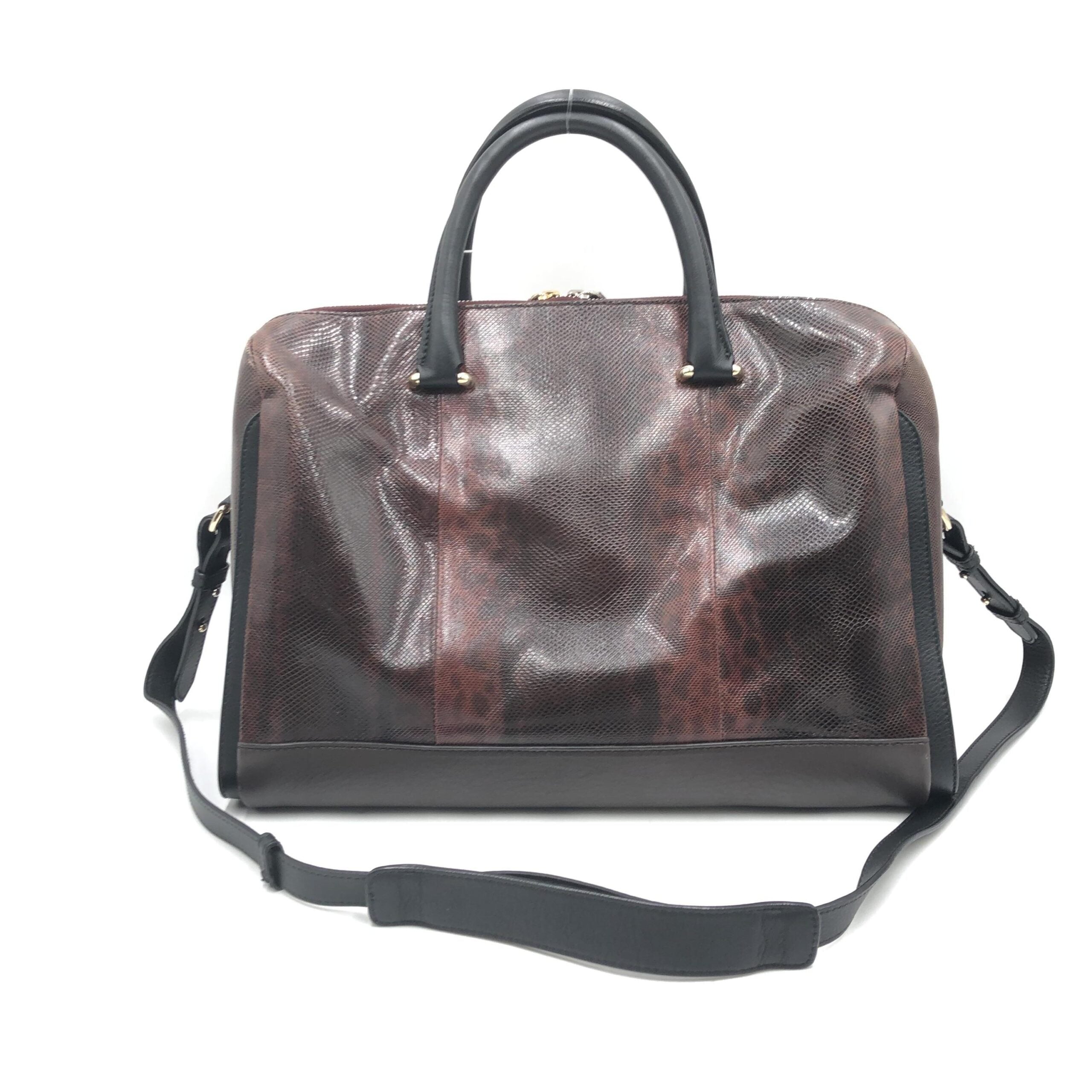 Bally Python Pattern 2WAY Boston Bag