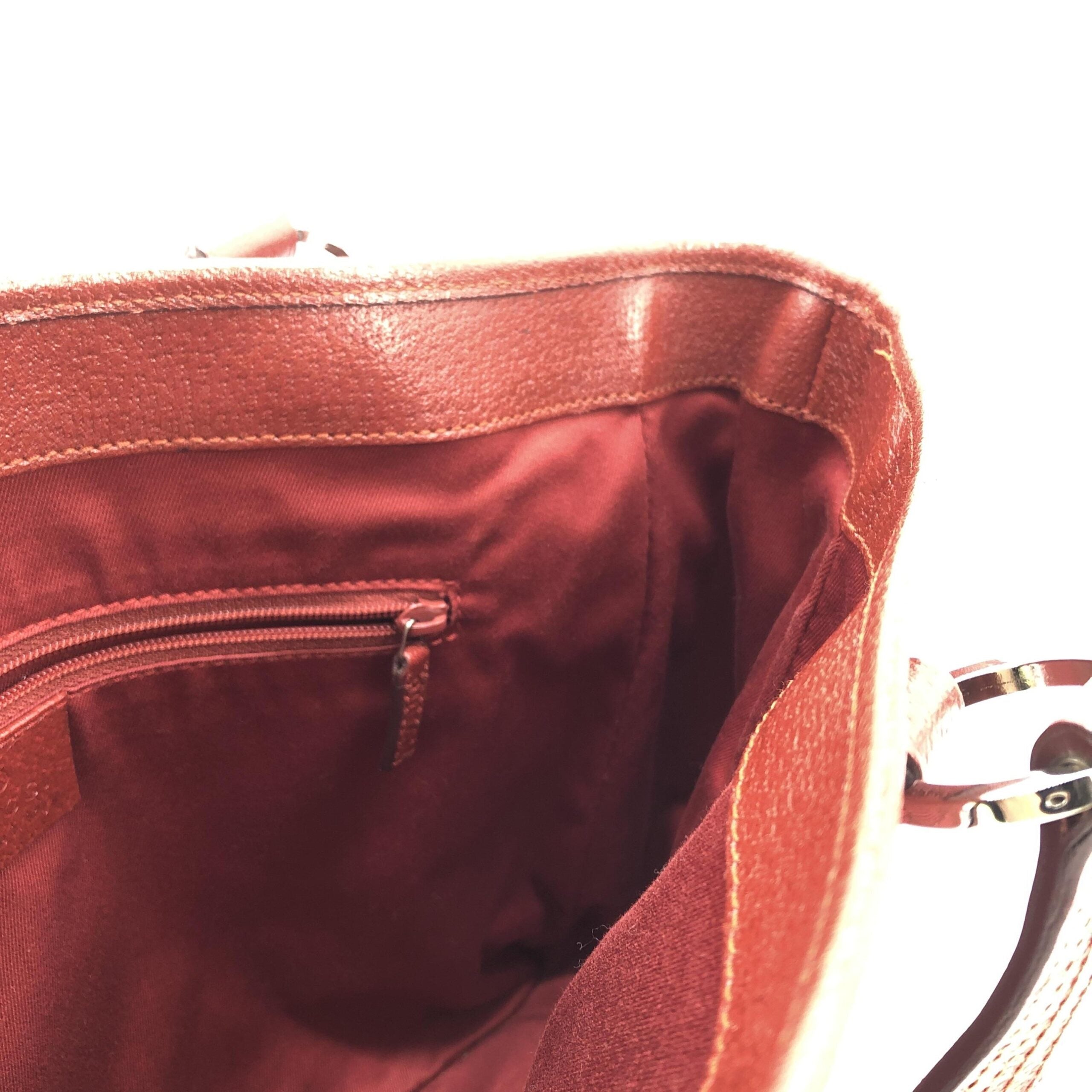 Gucci Red GG Canvas Top Handle Bag