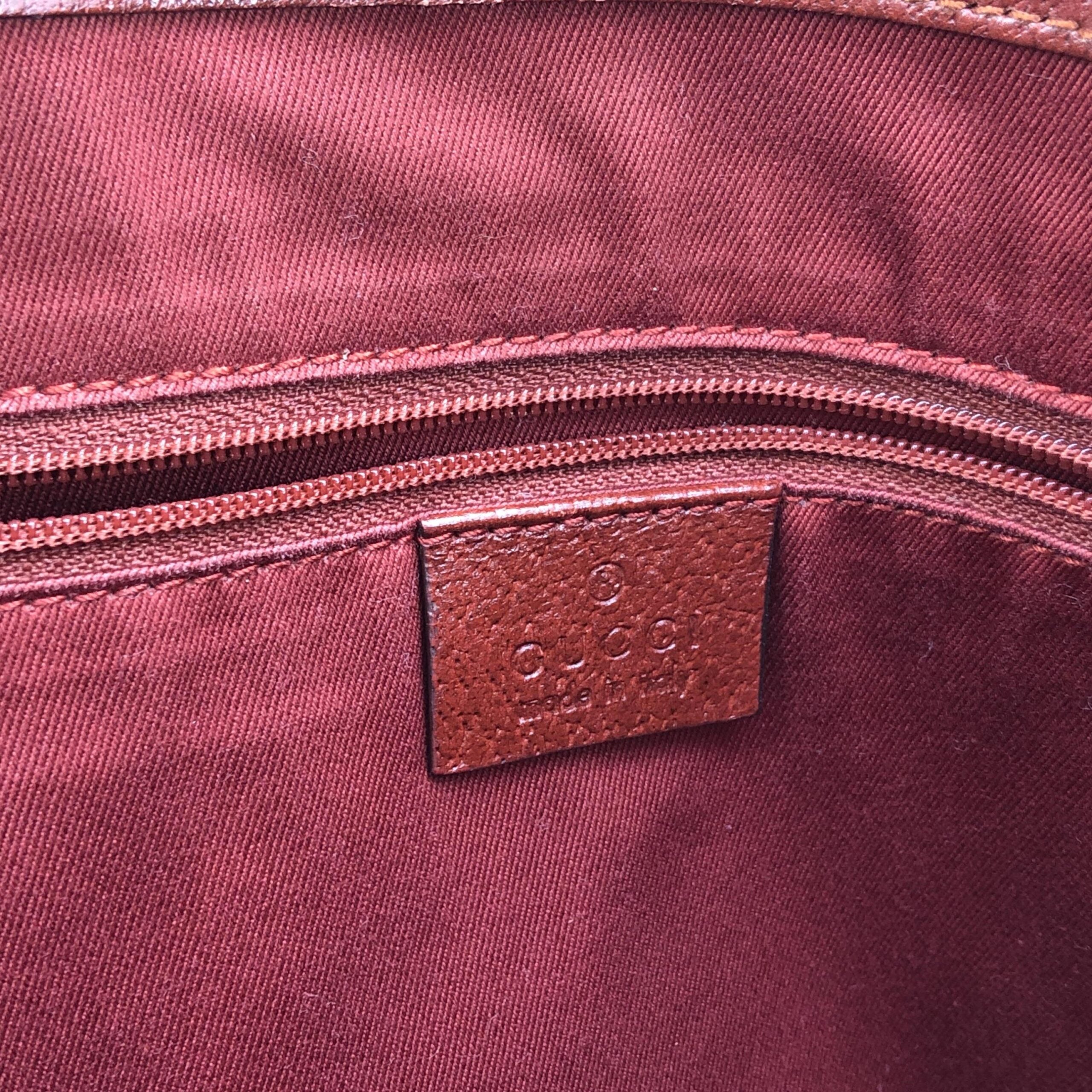Gucci Red GG Canvas Top Handle Bag
