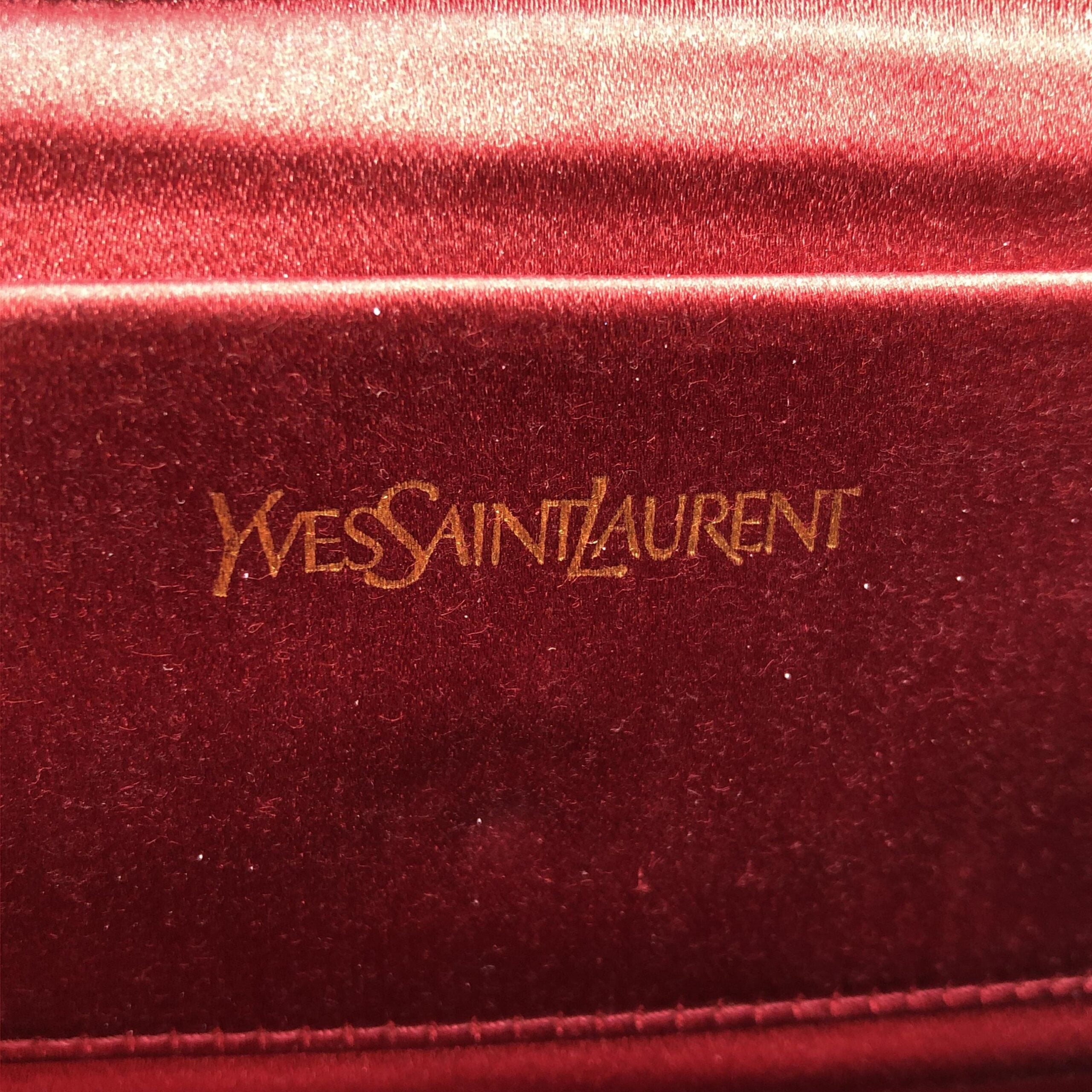 Saint Laurent Red Patent Leather Clutch Bag