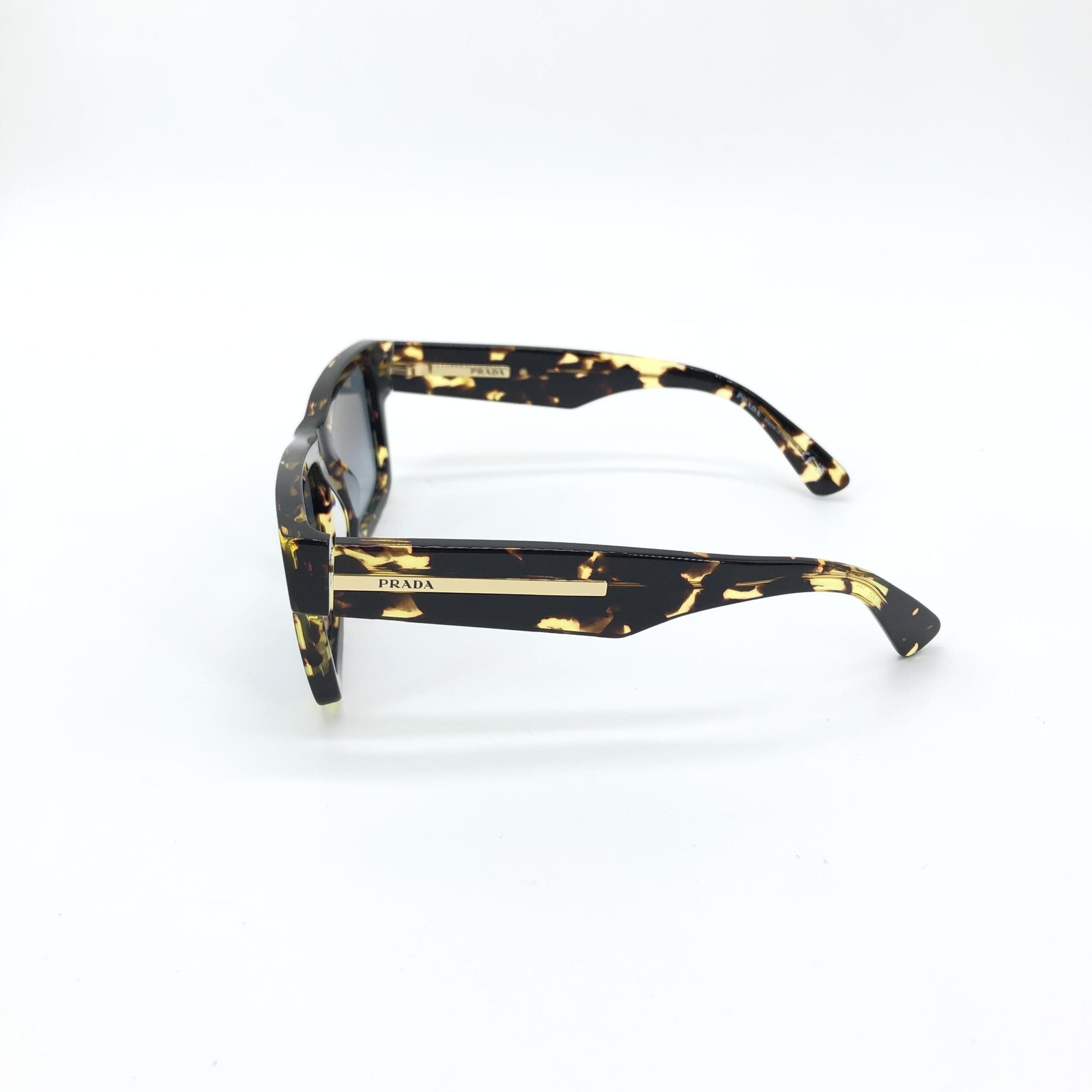 Prada Tortoise Square Sunglasses With Case