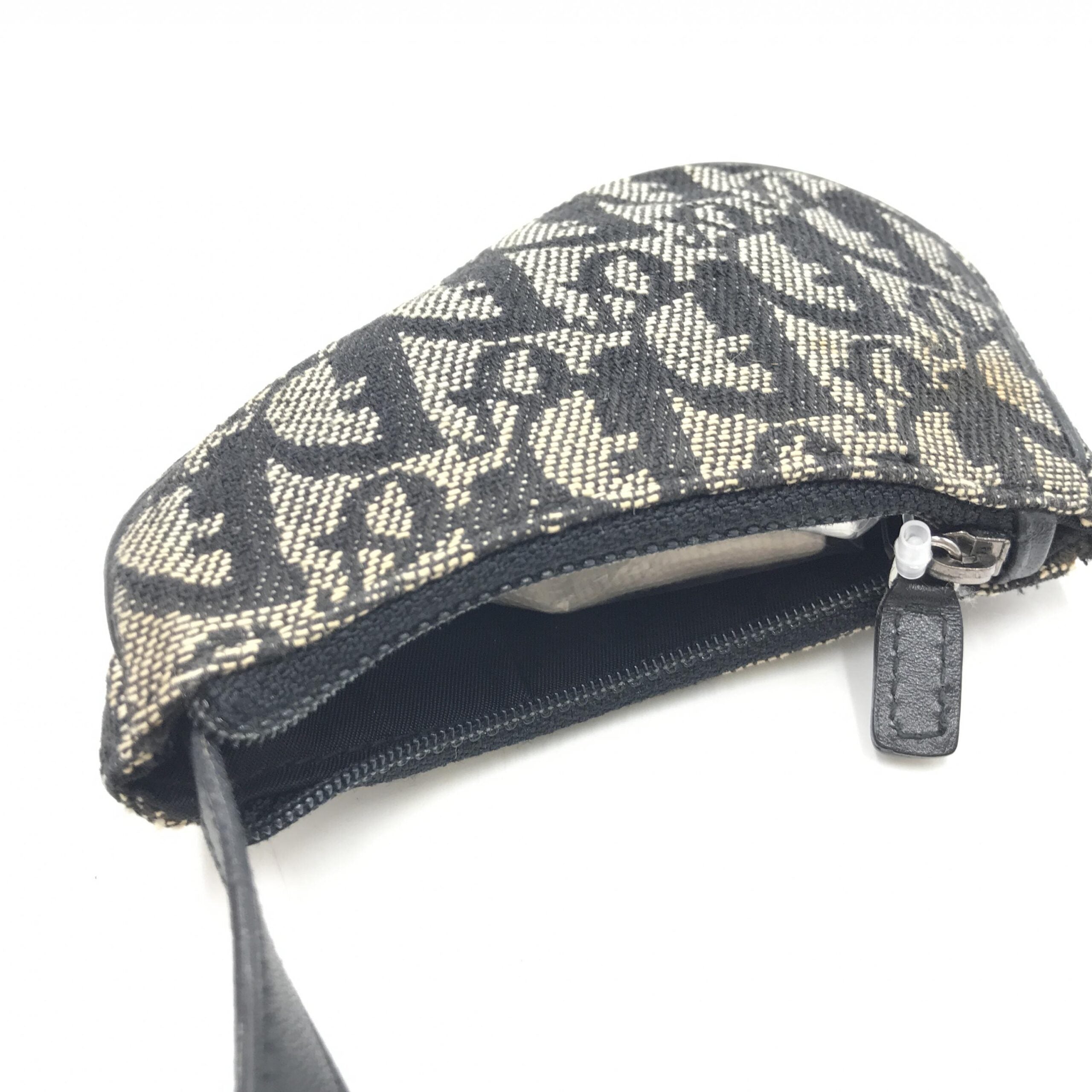 Christian Dior Trotter Canvas Saddle Coin Purse