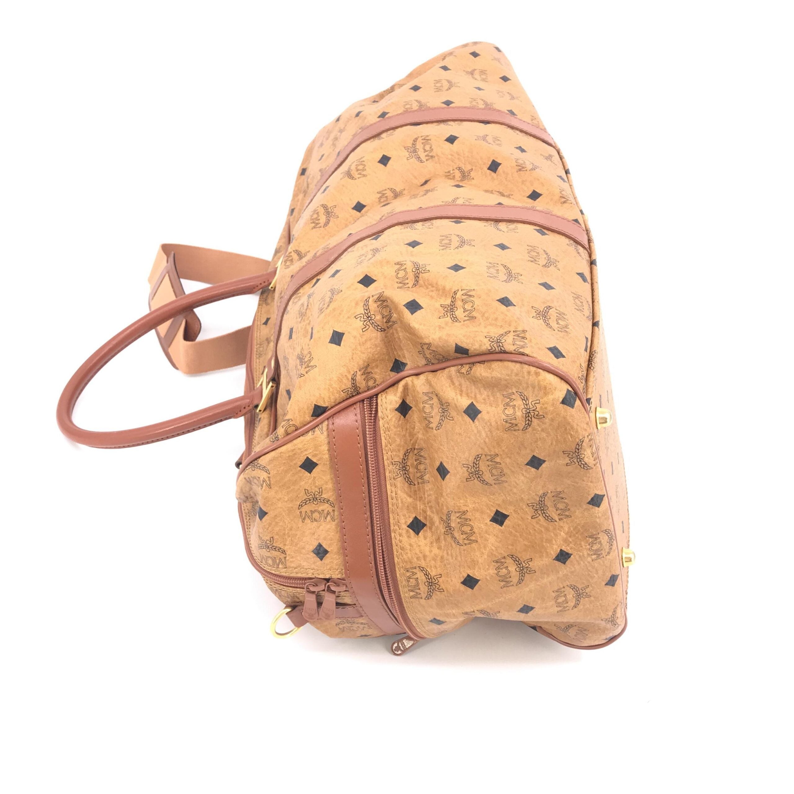 MCM Vintage Monogram Travel Duffle Bag