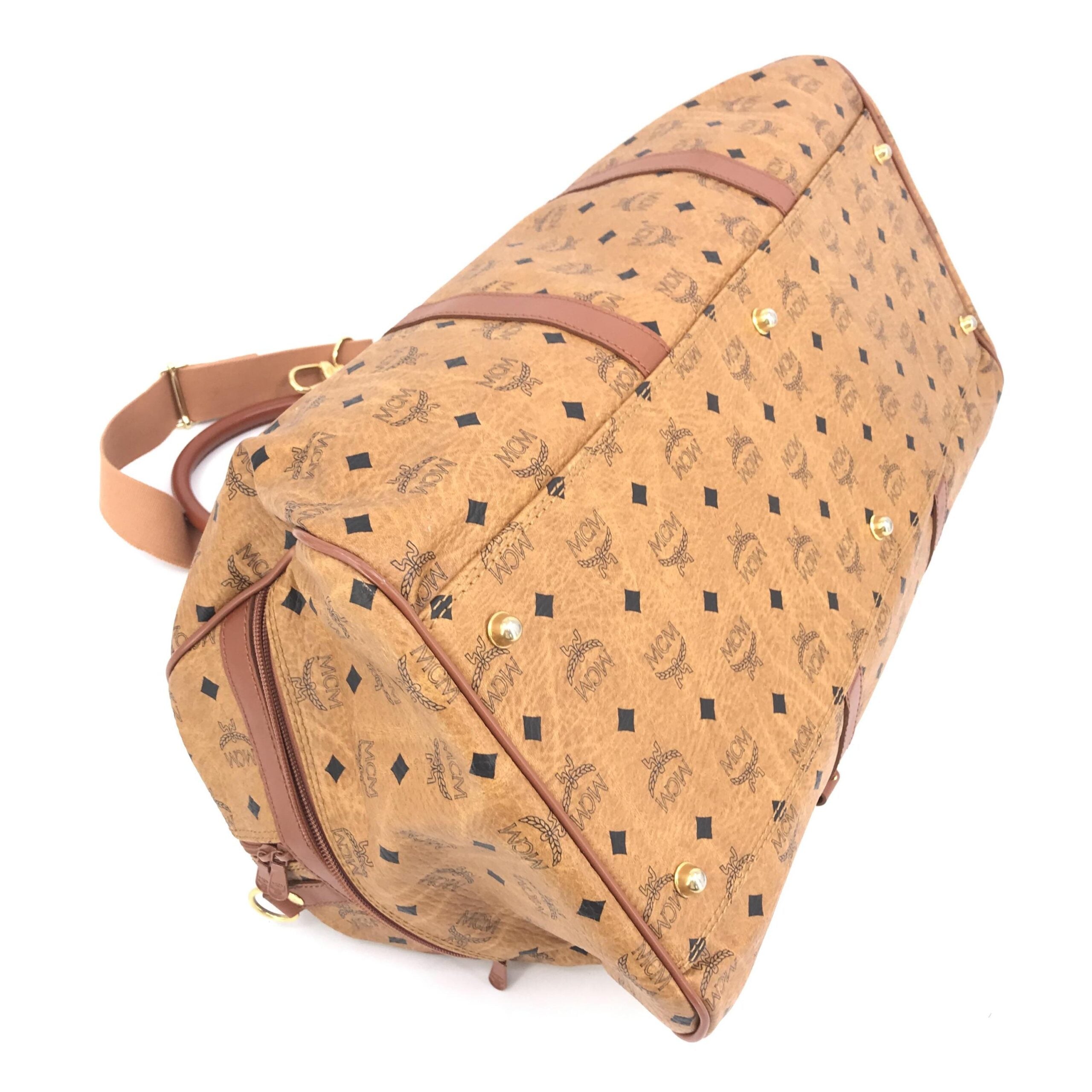 MCM Vintage Monogram Travel Duffle Bag