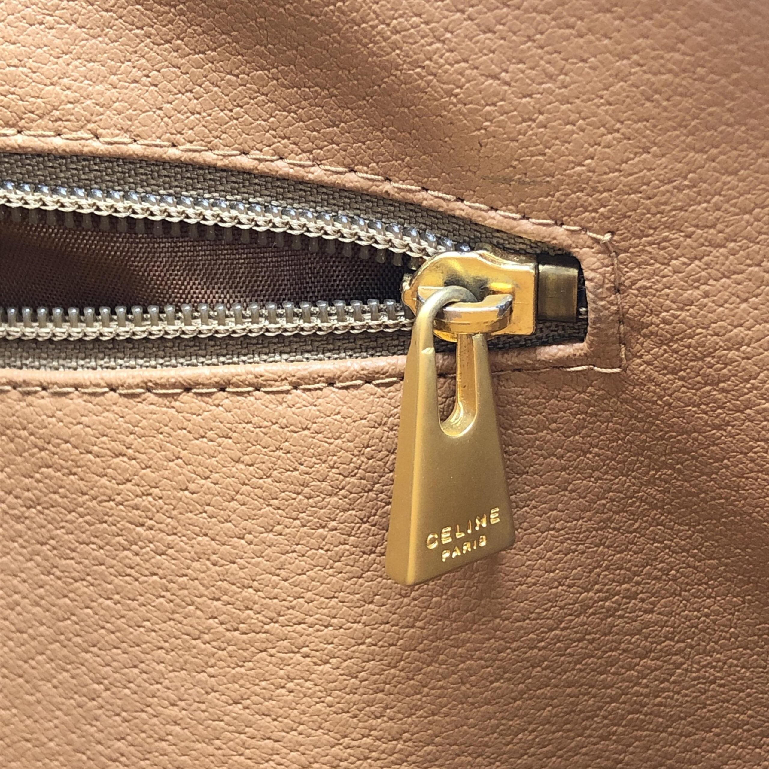 Celine Vintage Macadam Briefcase In Brown