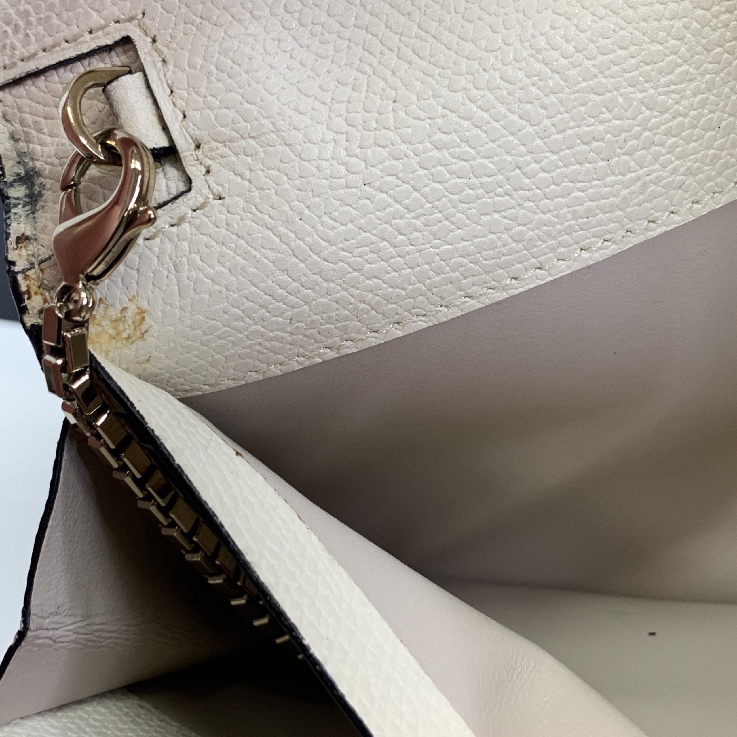 Valextra White Leather Clutch Wallet