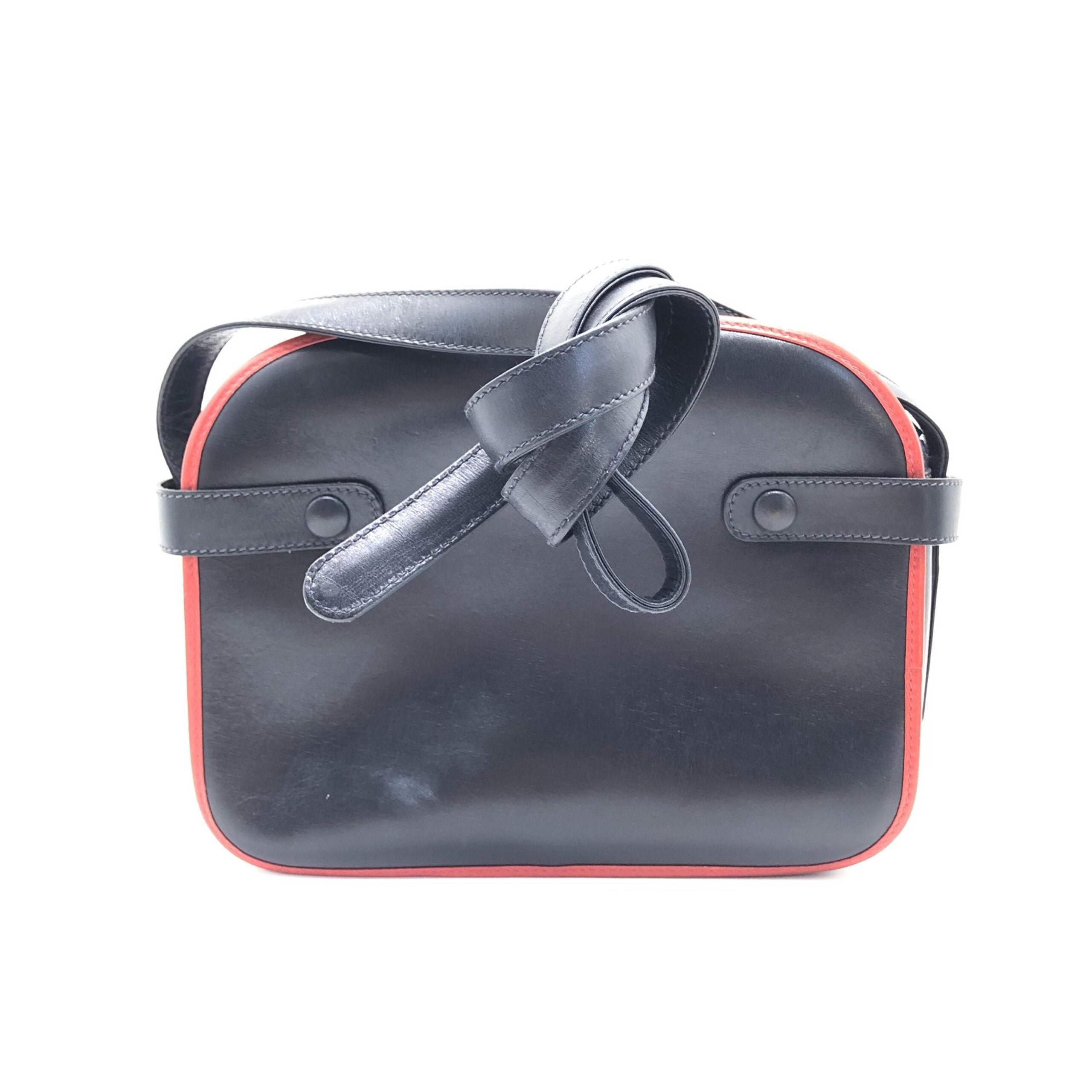 Celine CELINE Shoulder Bag Carriage Hardware Gold Leather Black