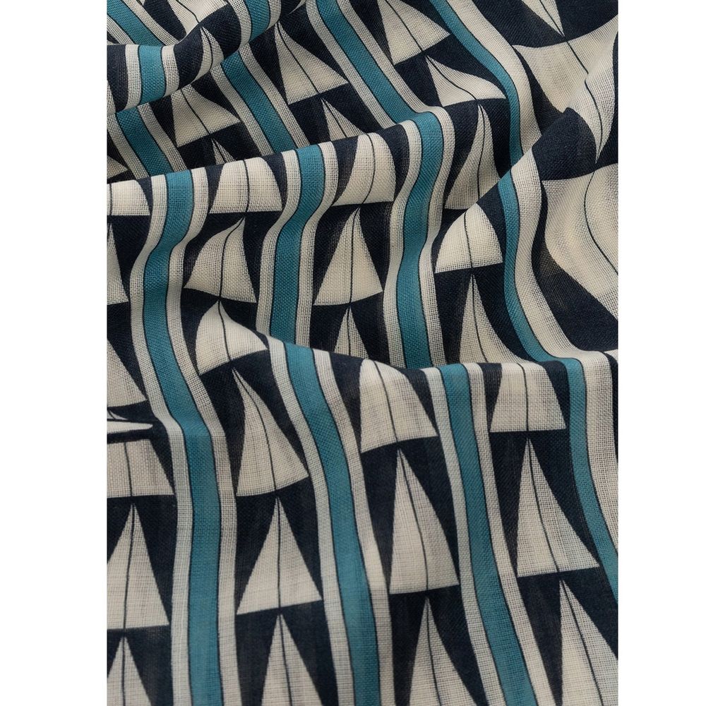 Indulge in the exquisite Lanvin Blue Wool Scarf, a masterpiece of luxurious craftsmanship that elevates your style with its soft texture and elegant design.