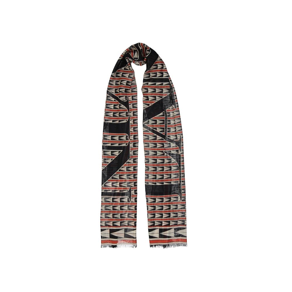 Indulge in the Lanvin Black Wool Scarf, a masterpiece of 100% wool and striking design, embodying timeless elegance and unparalleled craftsmanship for the discerning individual.