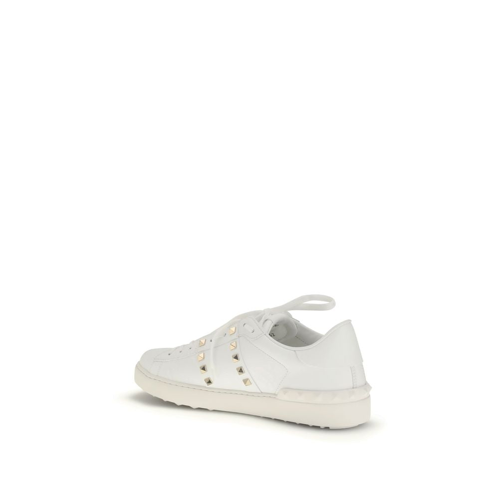 Discover the Valentino Garavani White Calf Leather Bos Taurus Low Top Sneakers, where exquisite craftsmanship meets modern sophistication, elevating your style with every step.