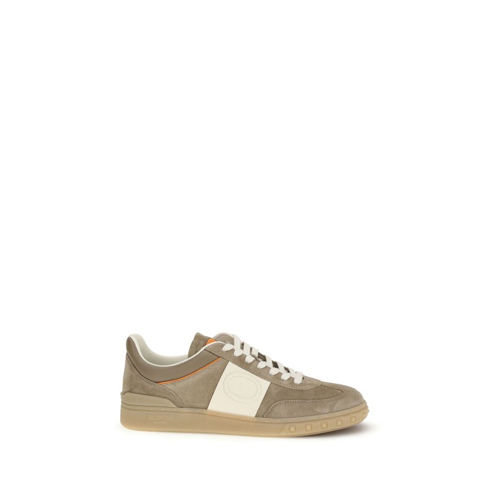 Valentino Garavani Beige Low Top Sneakers - Artisanal Luxury