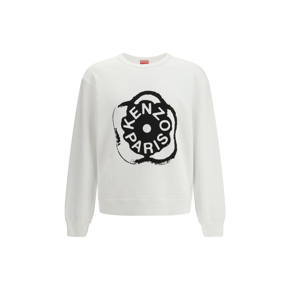 Kenzo White Cotton Sweatshirt - Effortless Luxury Redefined