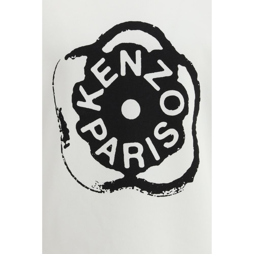 Kenzo White Cotton Sweatshirt - Effortless Luxury Redefined