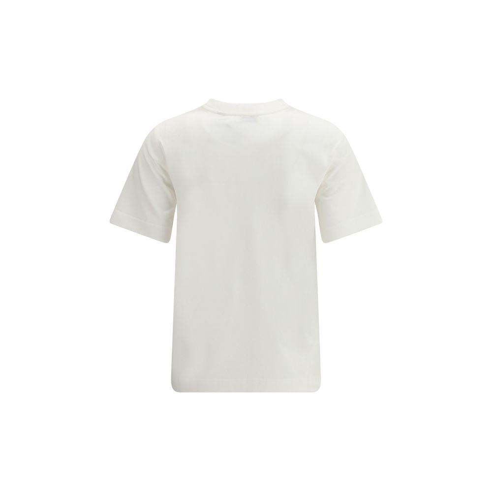 Burberry White Cotton T-Shirt - Designer Luxury Essential
