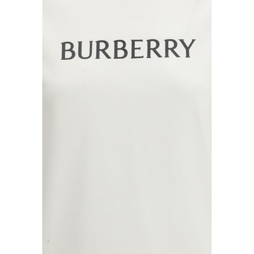 Burberry White Cotton T-Shirt - Designer Luxury Essential