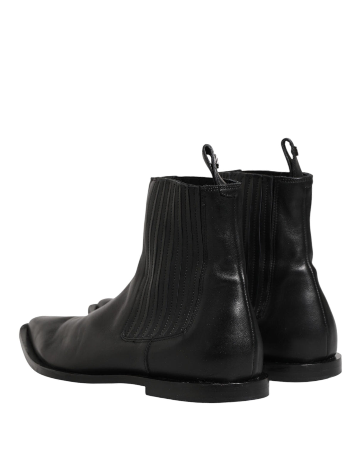 Experience the allure of Dolce & Gabbana Black Chelsea Boots, crafted from premium leather, merging timeless elegance with superior Italian craftsmanship for the discerning individual.