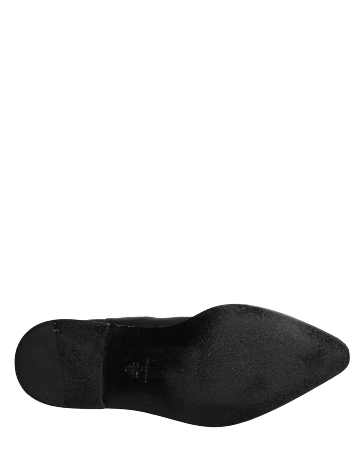 Indulge in the timeless elegance of Dolce & Gabbana Black Chelsea Men Short Ankle Boots, crafted from premium leather, embodying exquisite Italian craftsmanship for the discerning individual.