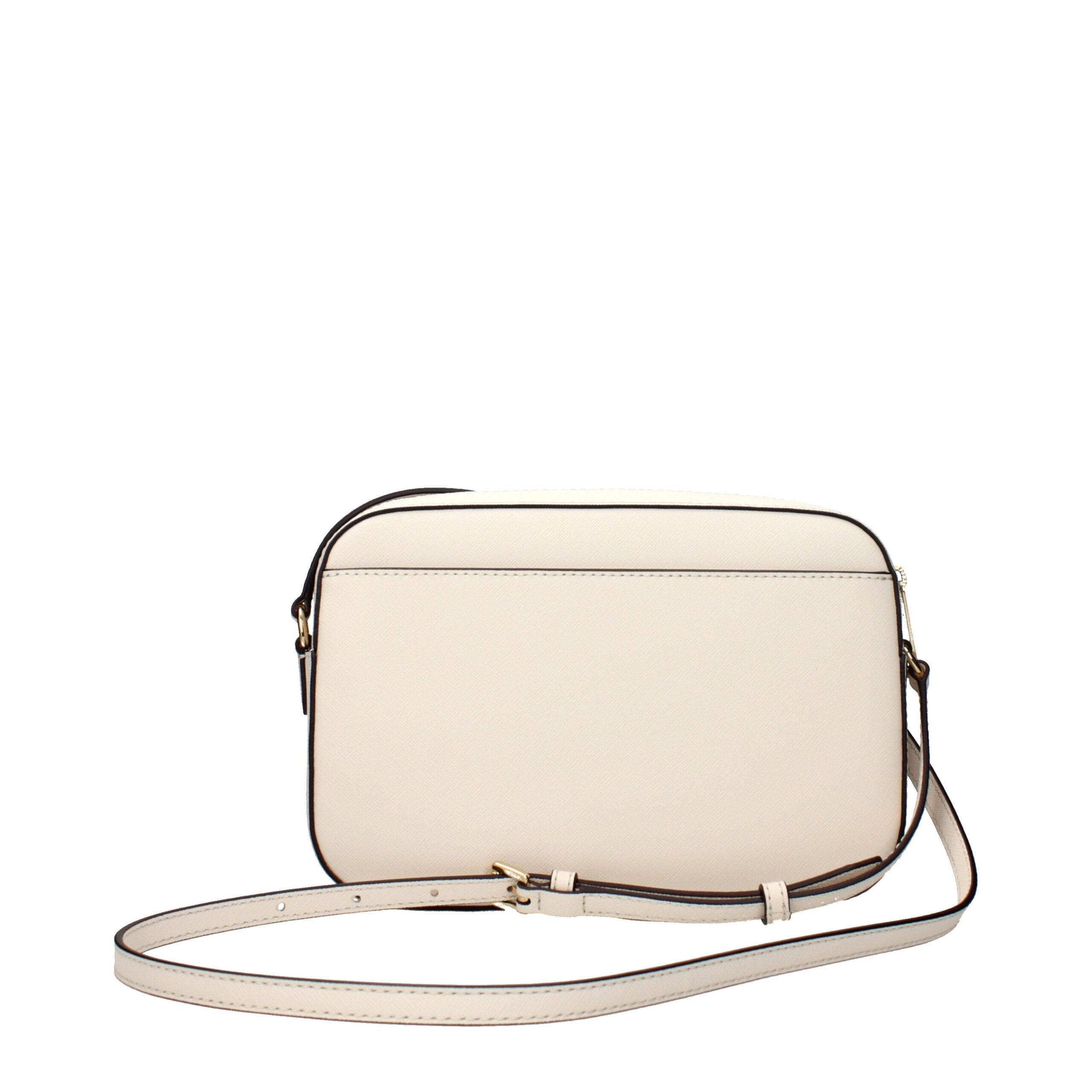 Elevate your elegance with the Michael Kors Beige Leather Crossbody Bag, a timeless accessory that embodies exquisite craftsmanship and luxurious versatility for discerning individuals.