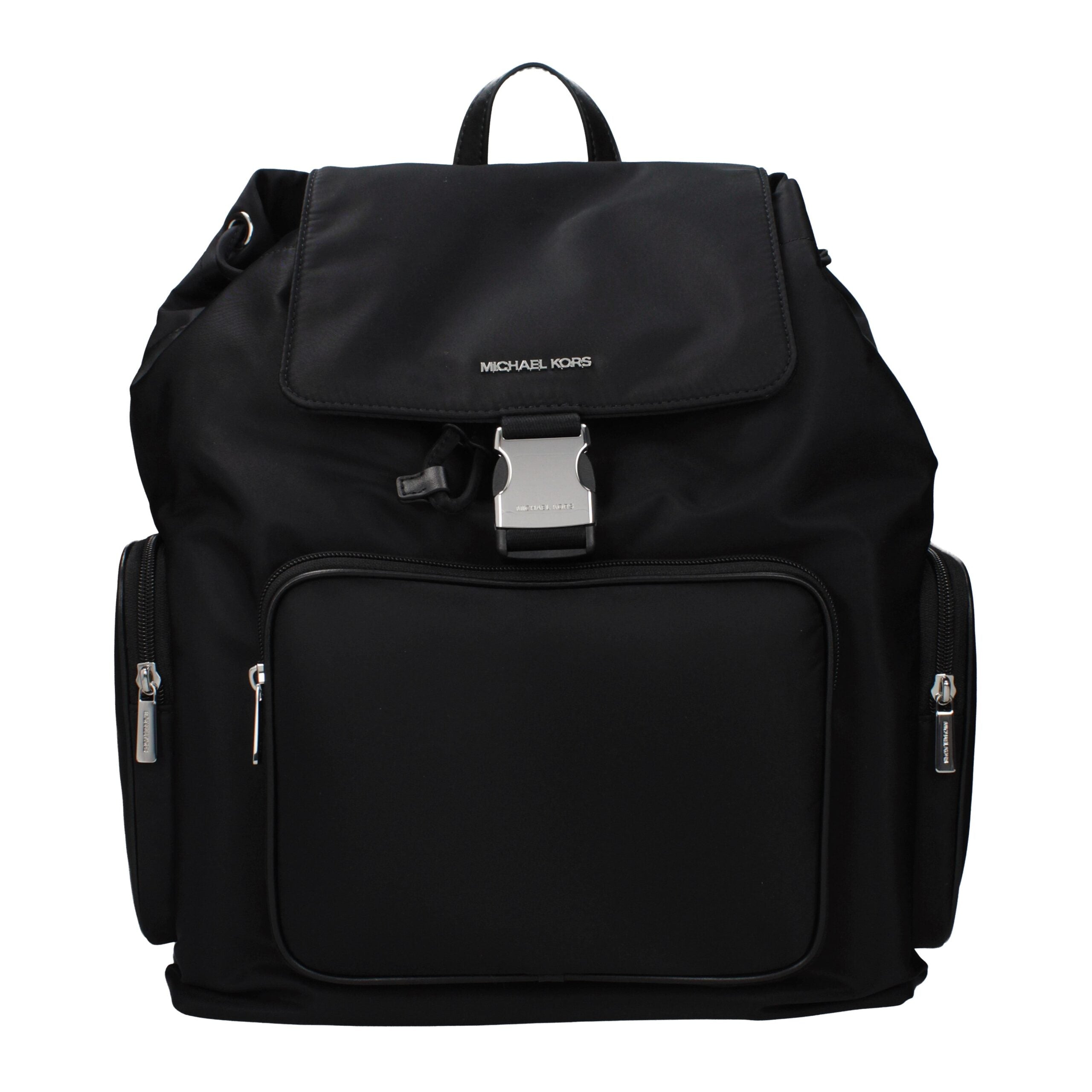 Discover the Michael Kors Black Fabric Backpack, a masterpiece of luxury and functionality, designed for those who embrace elegance and sophistication in every moment.